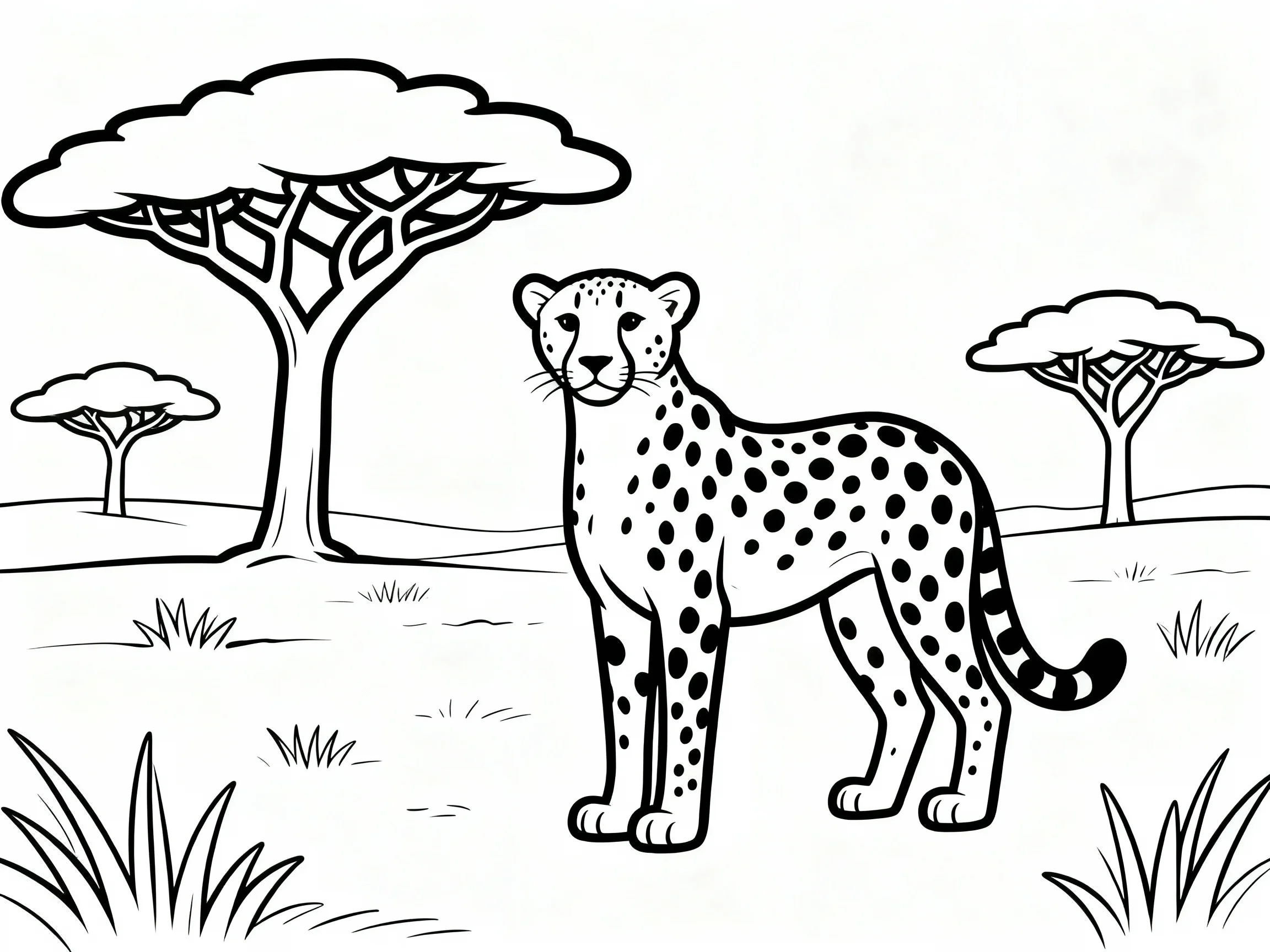 Cheetah in Savanna