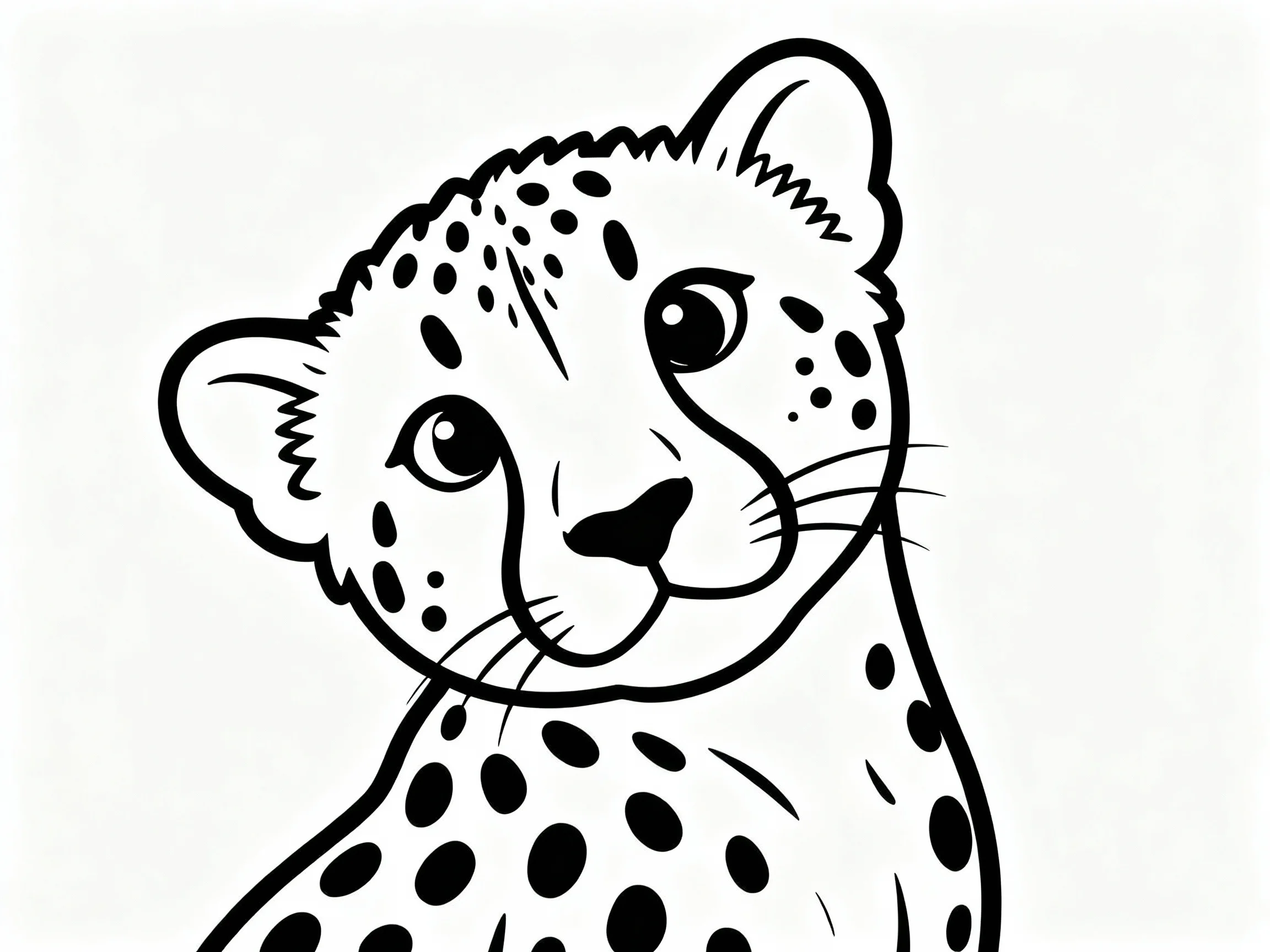 Cheetah Head Tilted
