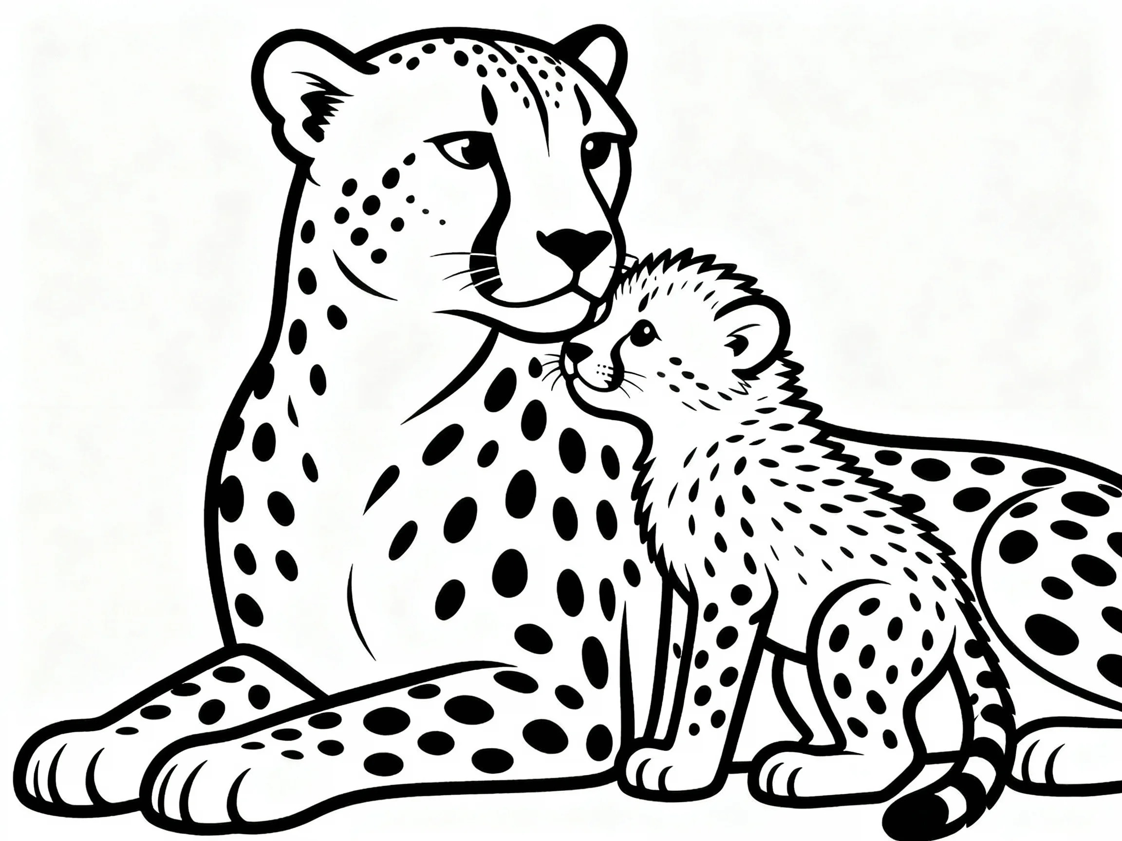 Cheetah with Cub