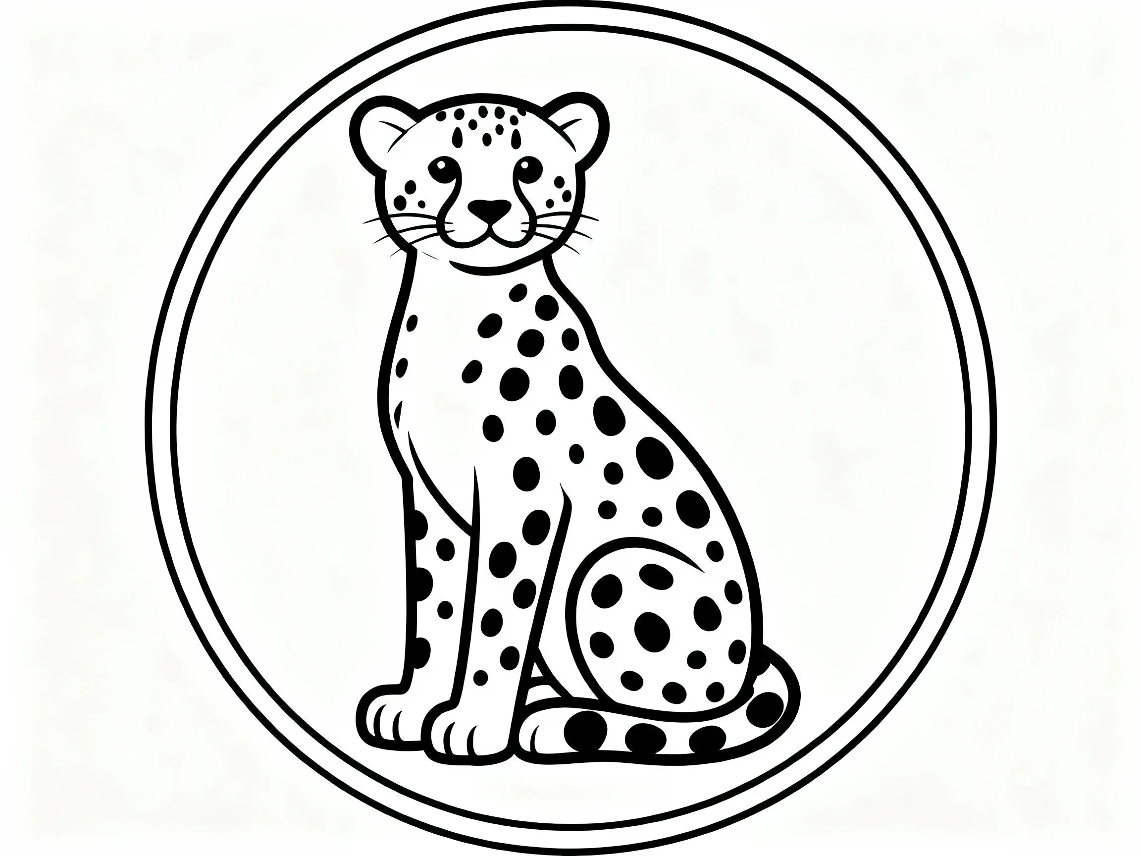 Cheetah in Circle