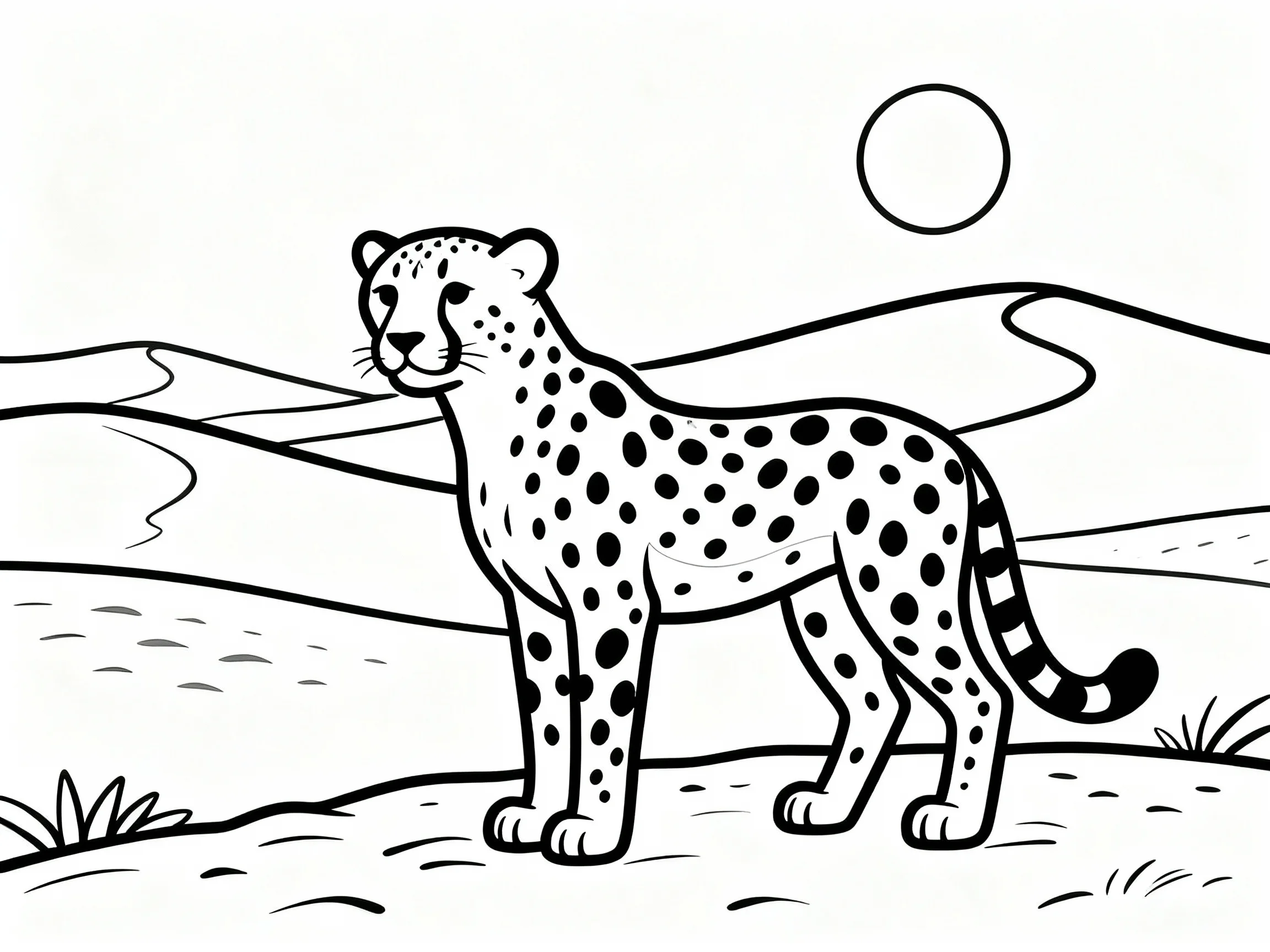 Cheetah in Desert