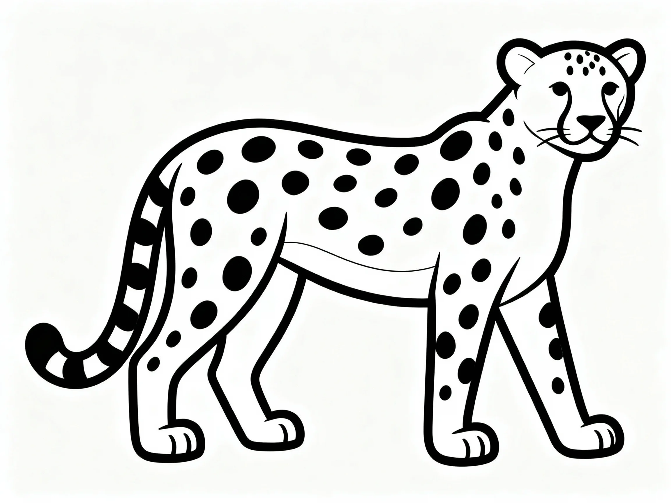 Cheetah with Spots Pattern