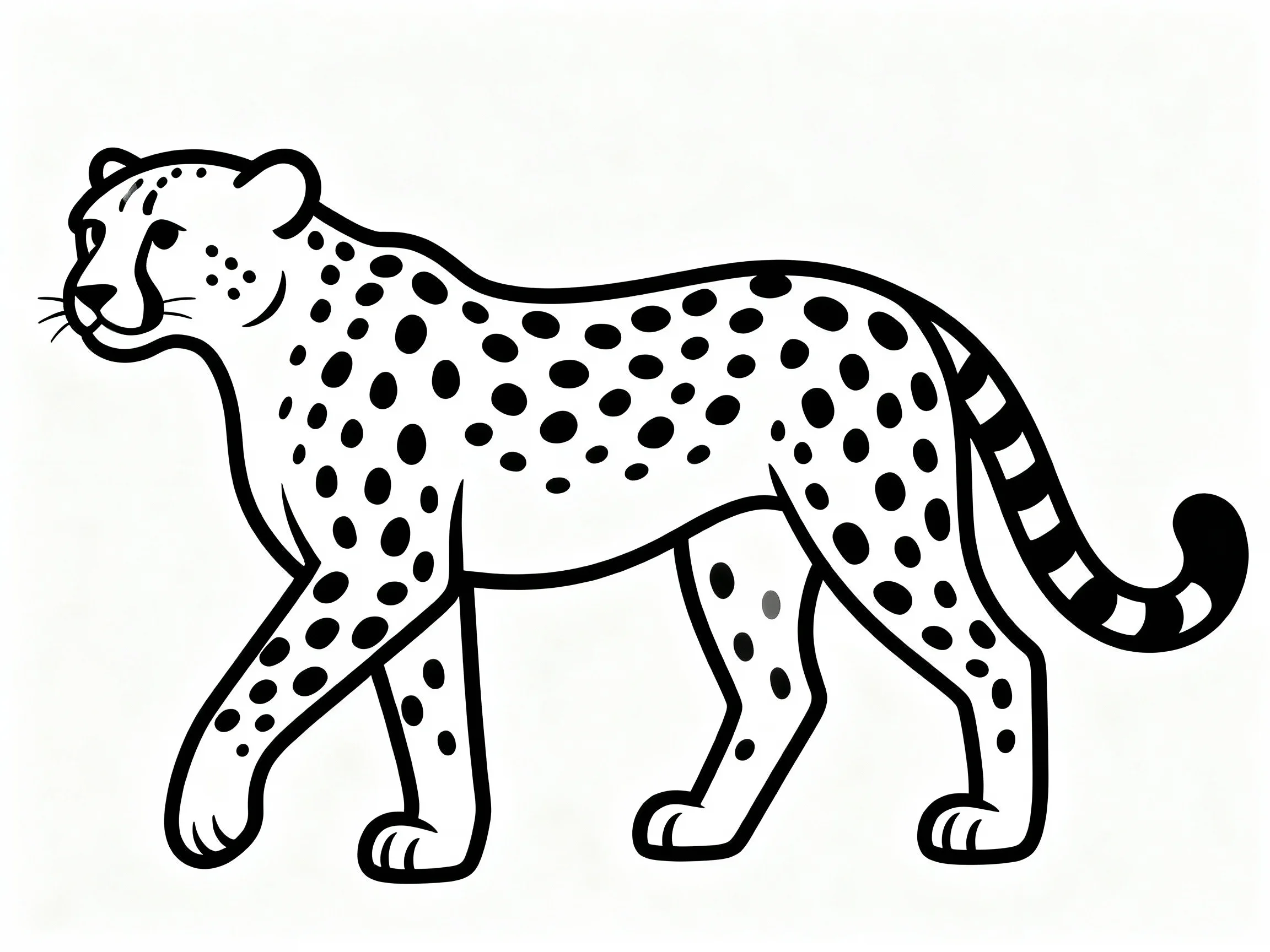Cheetah with Long Tail