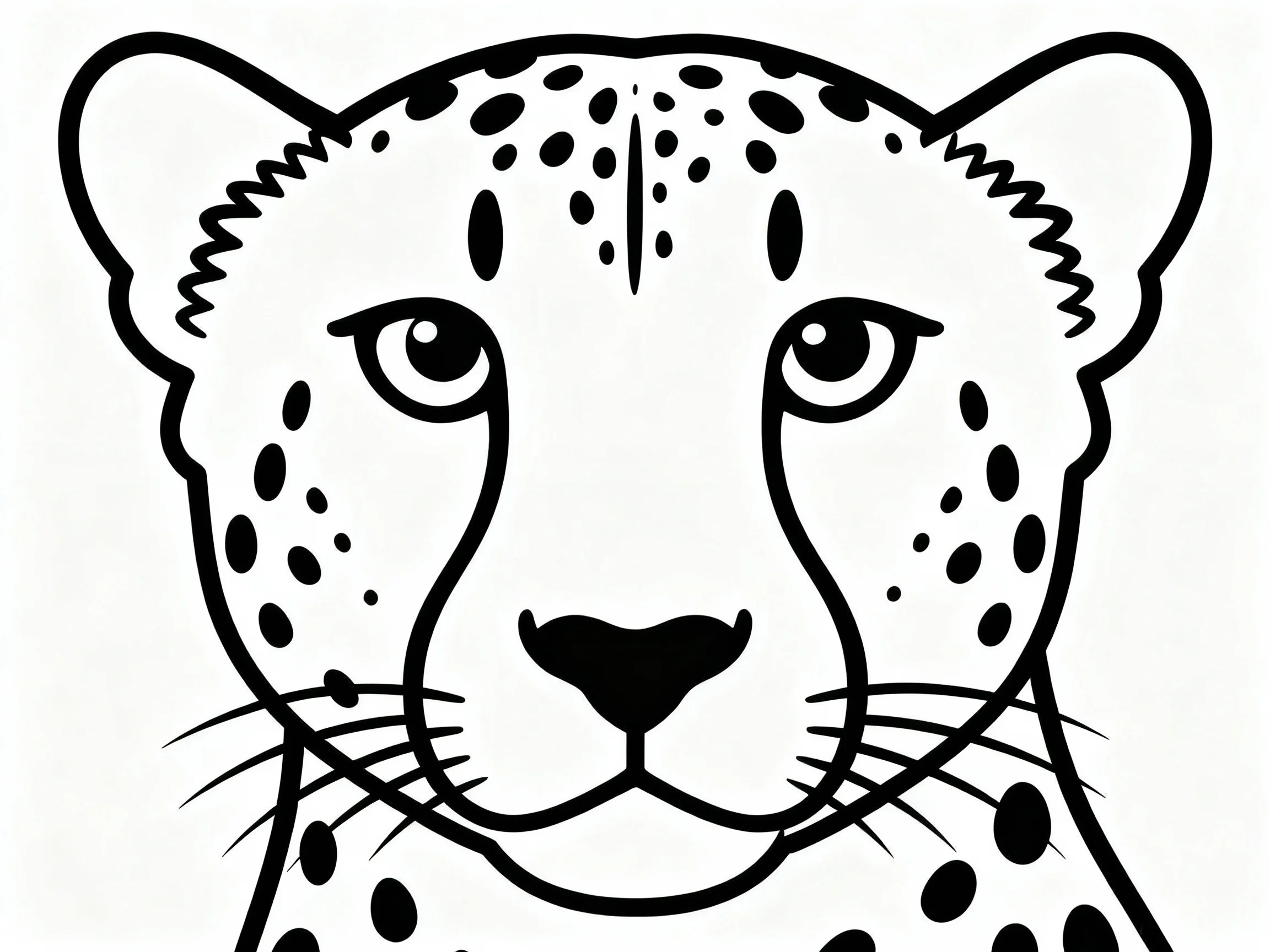 Cheetah Face Close-up