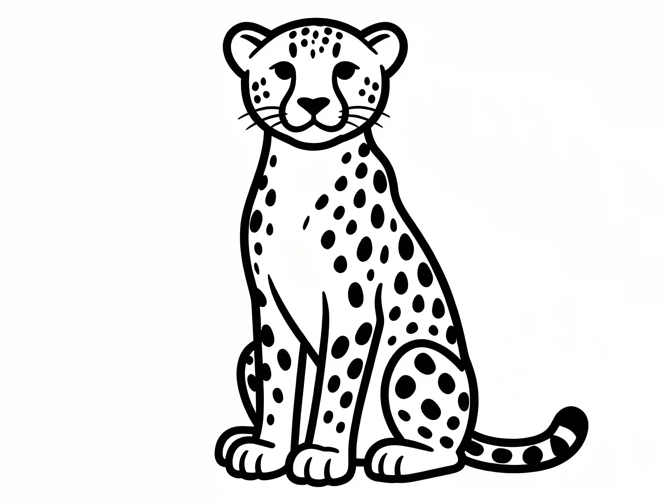 Cheetah Sitting Tall