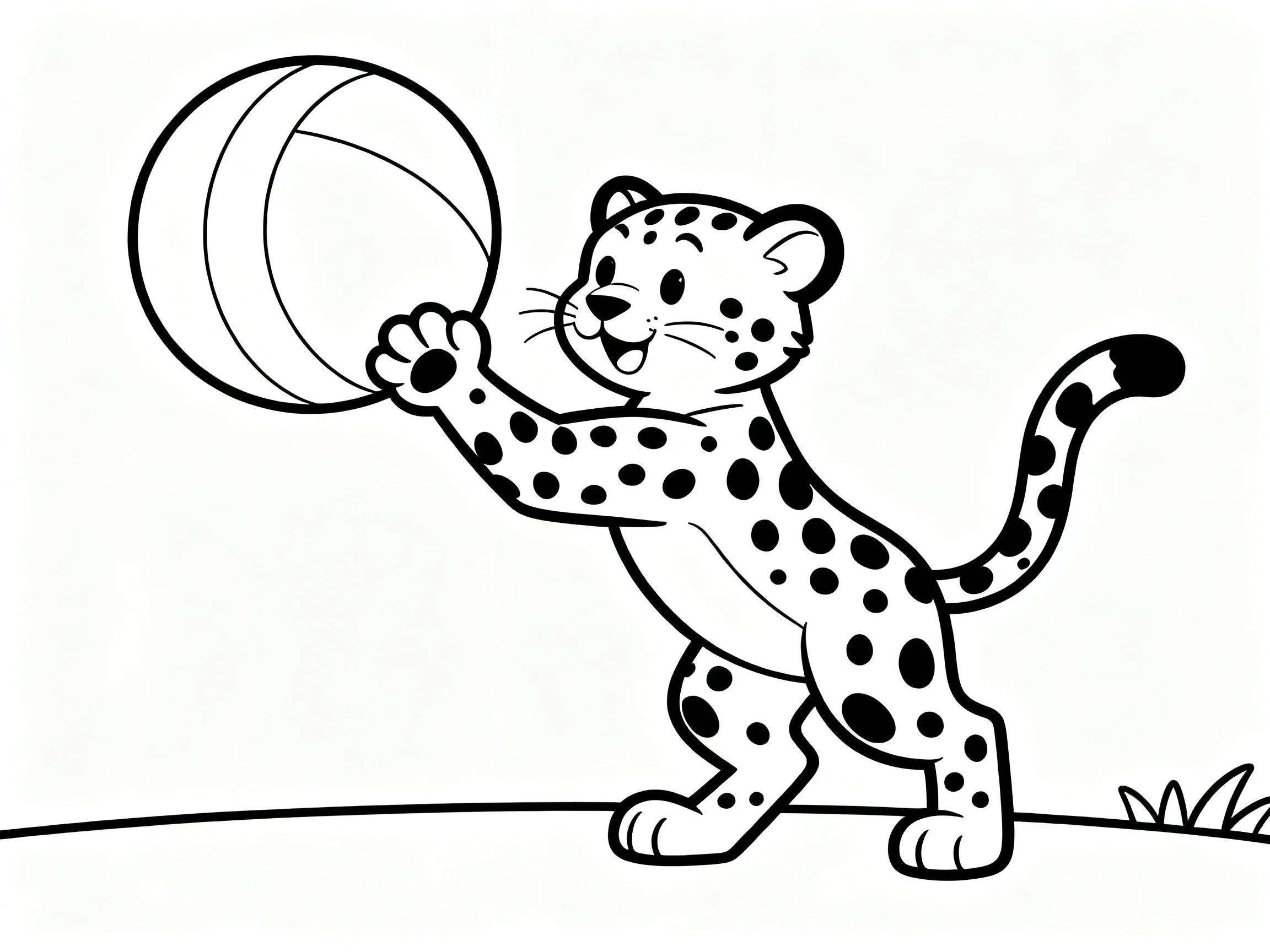 Cheetah Playing with Ball