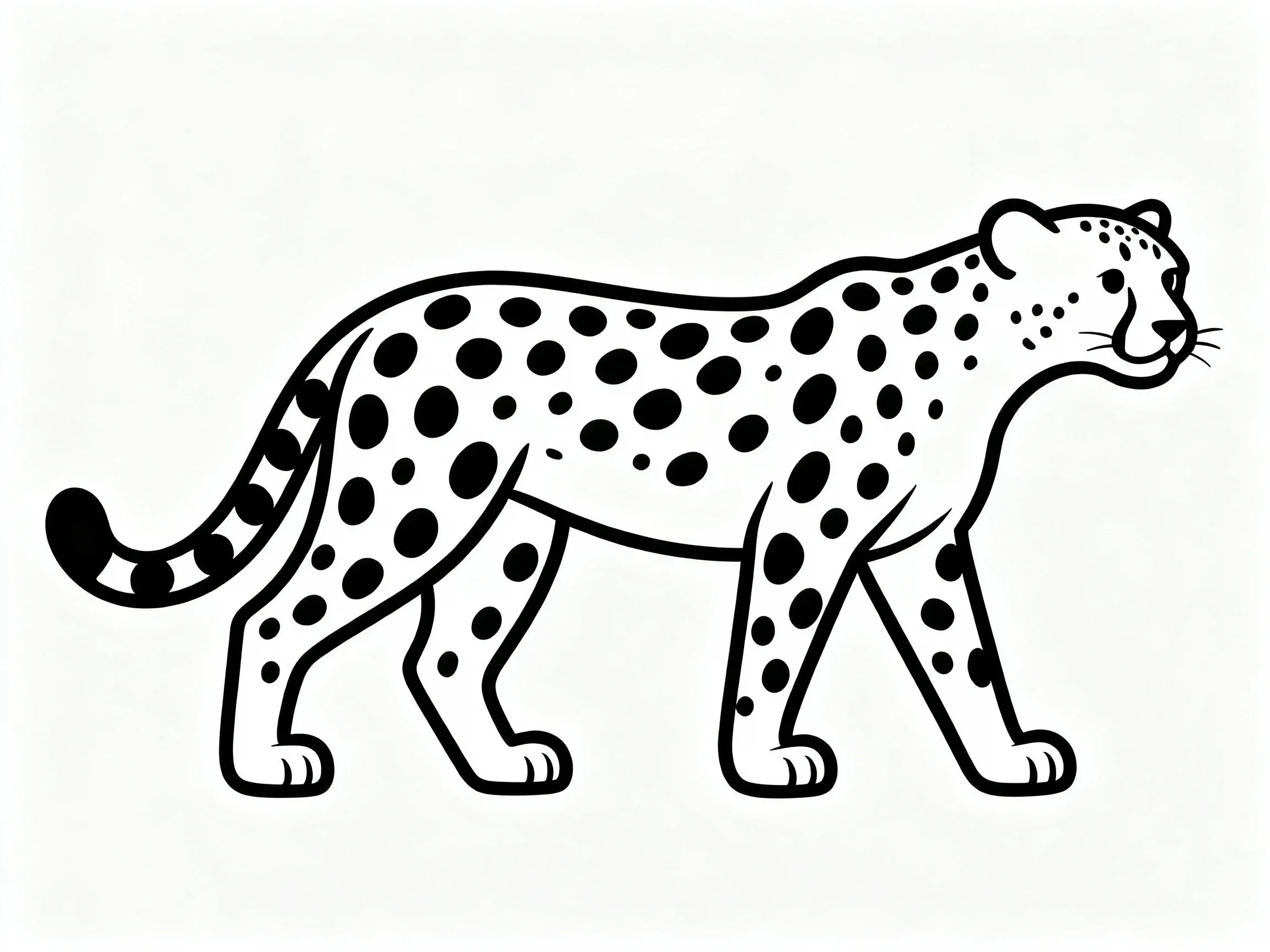 Cheetah with Spots Clear