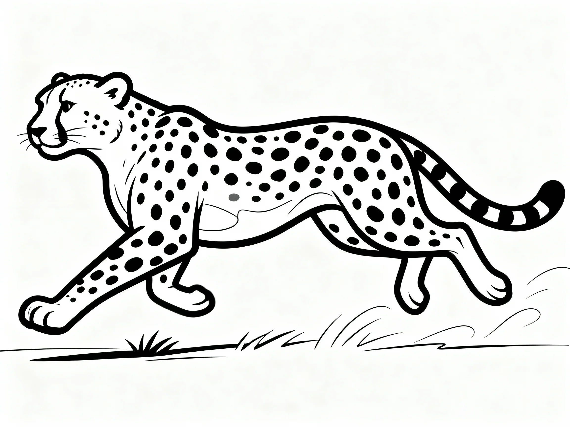 Cheetah Running Left
