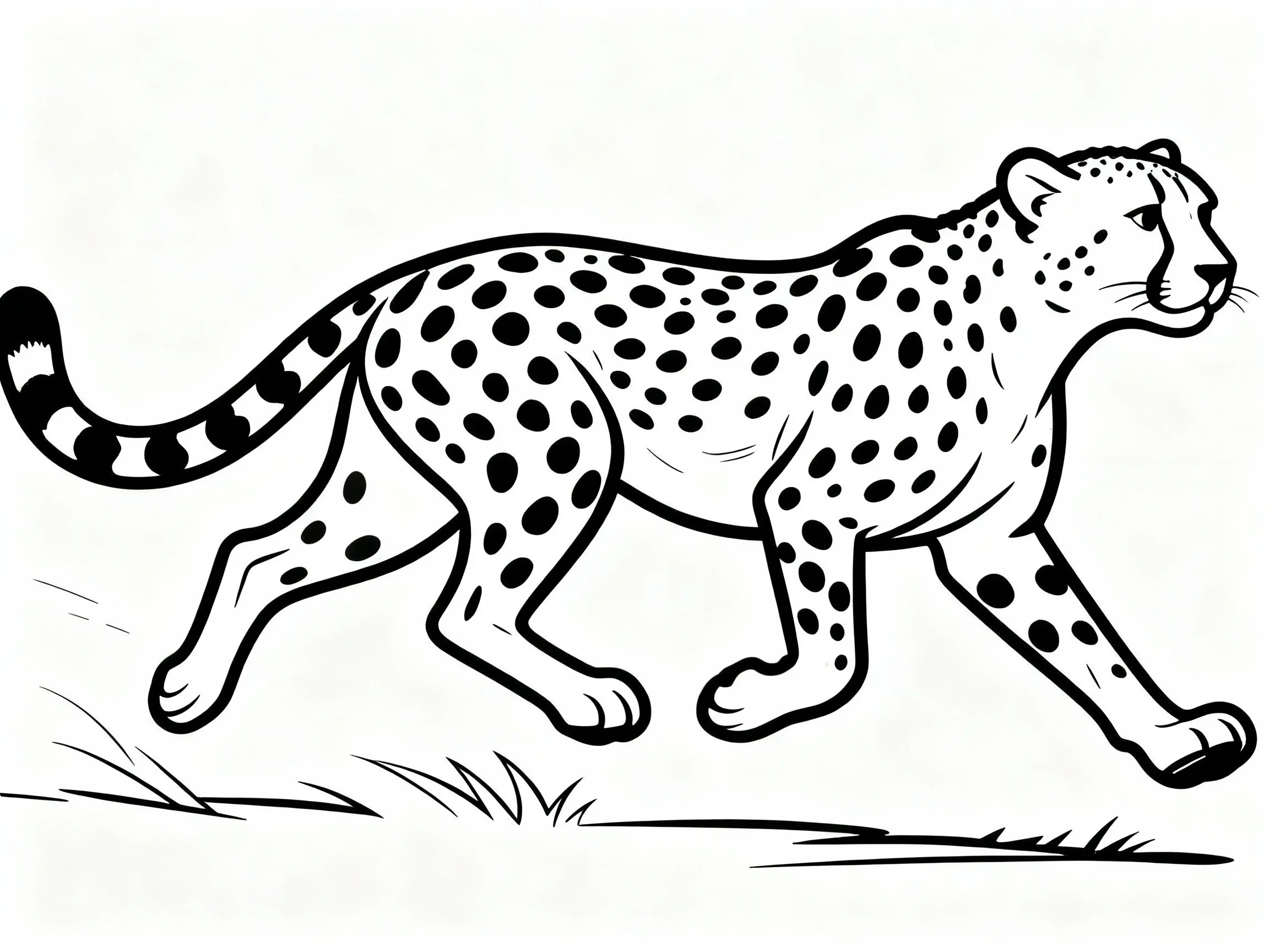 Cheetah Running Right
