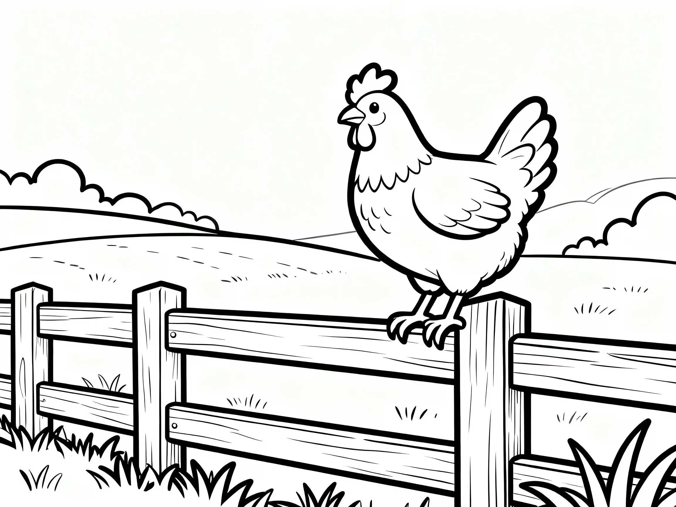 67 Printable Chicken Coloring Pages (Free Download) preview