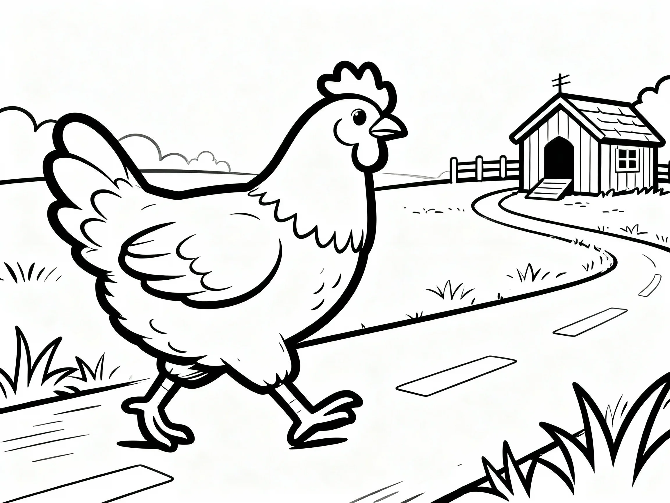 Chicken Crossing Road