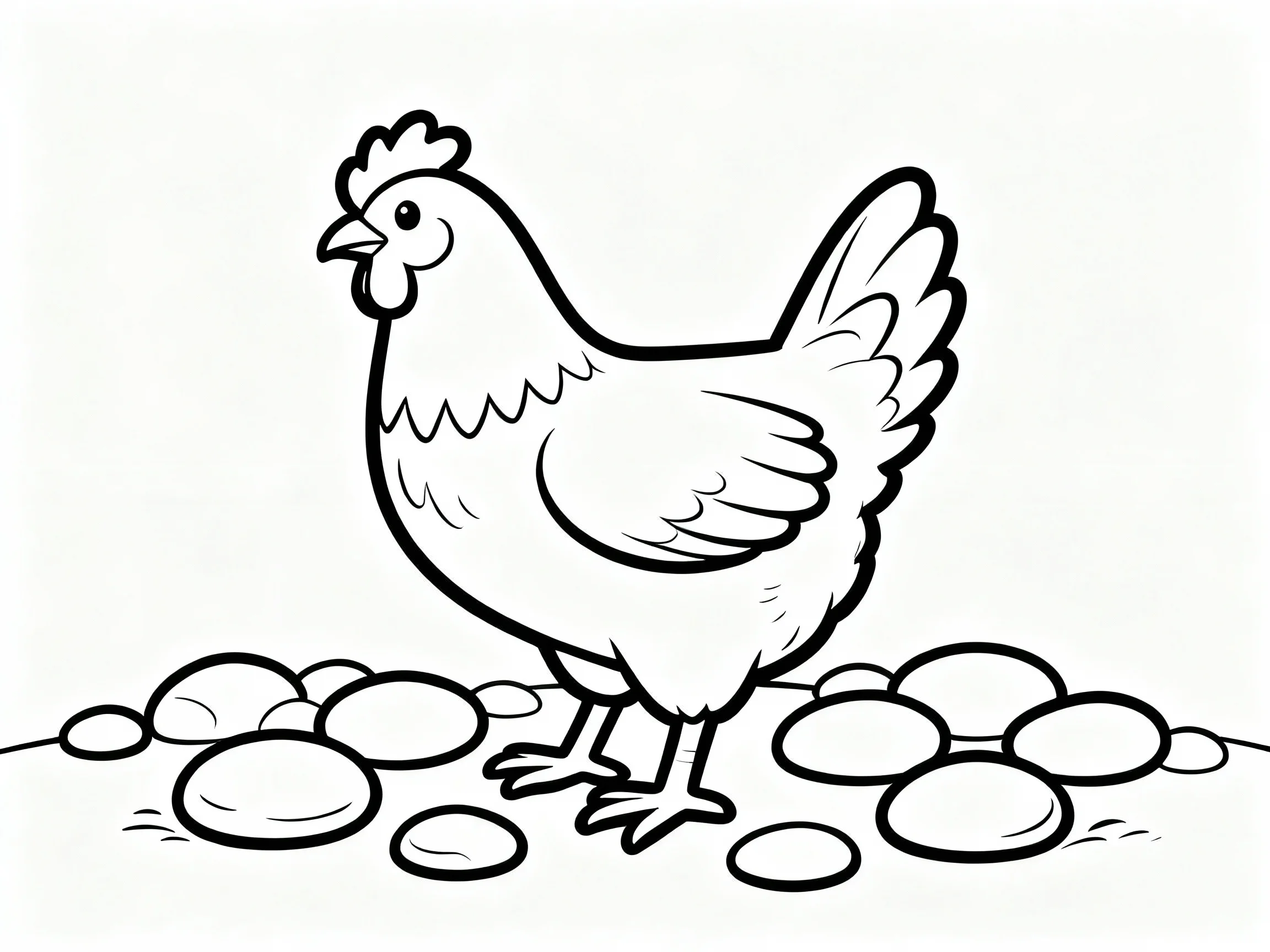 Chicken with Pebbles