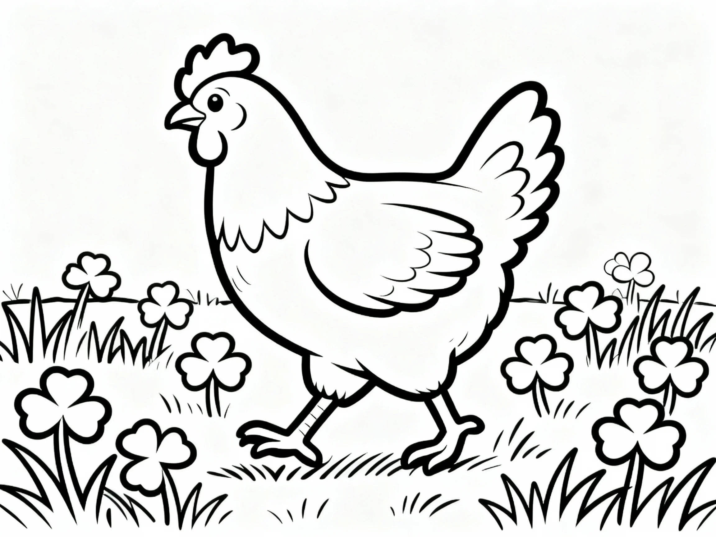 Chicken in Clover Field