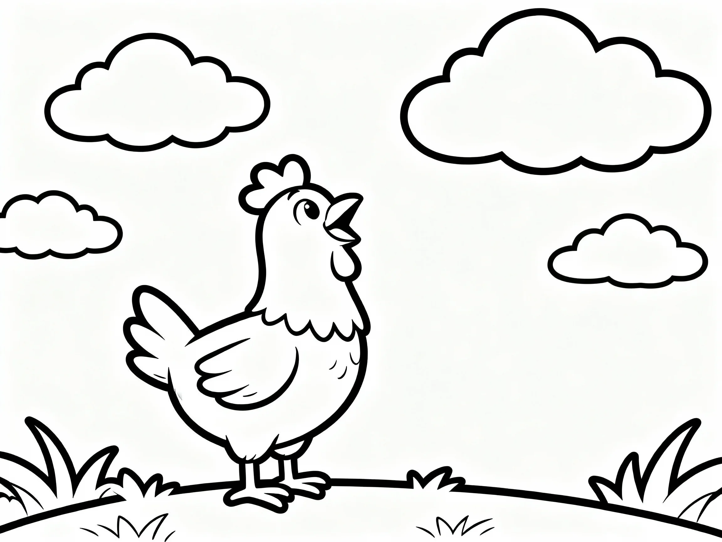 Chicken with Clouds