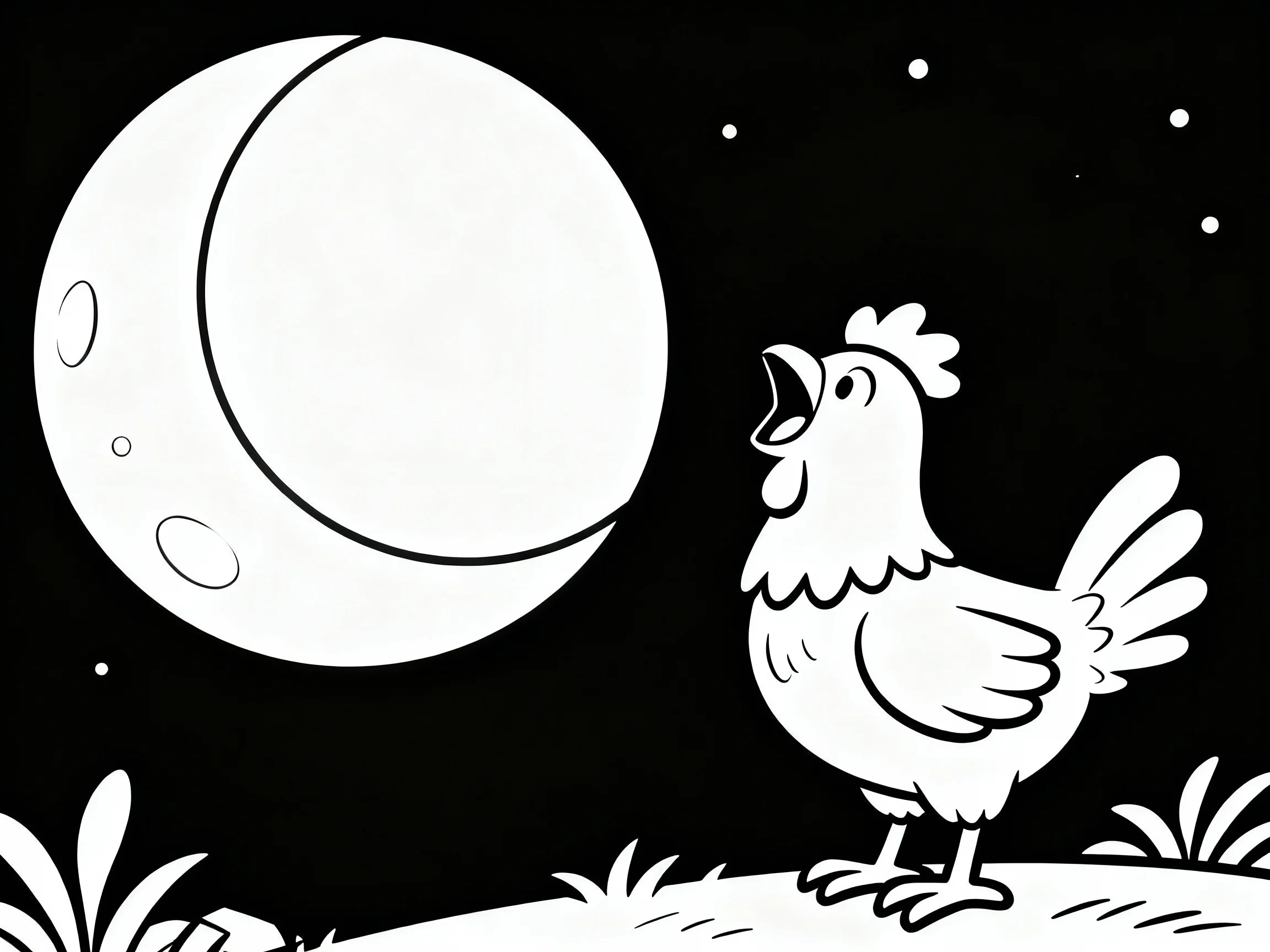 Chicken and Moon