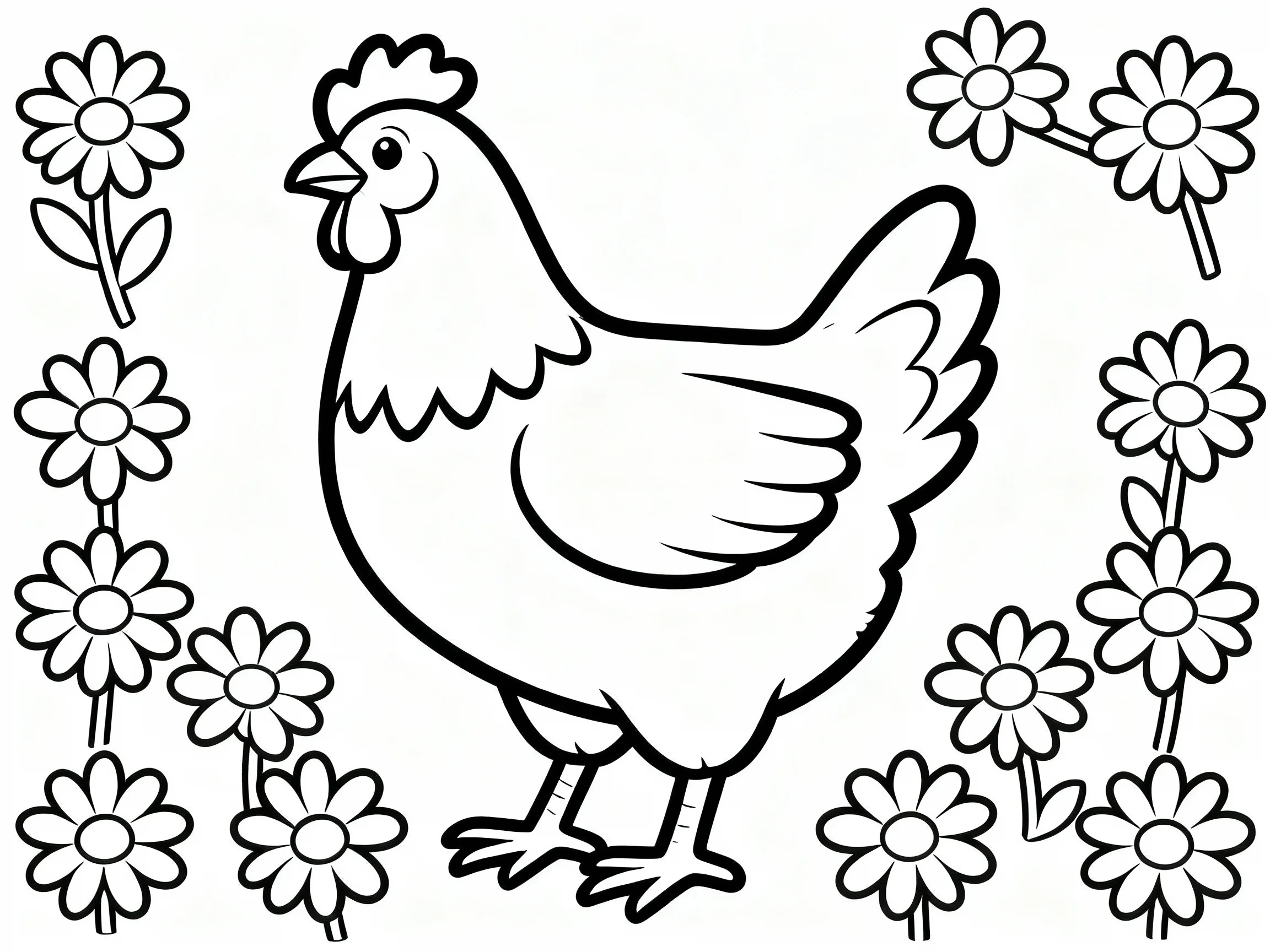 Chicken in Daisy Chain