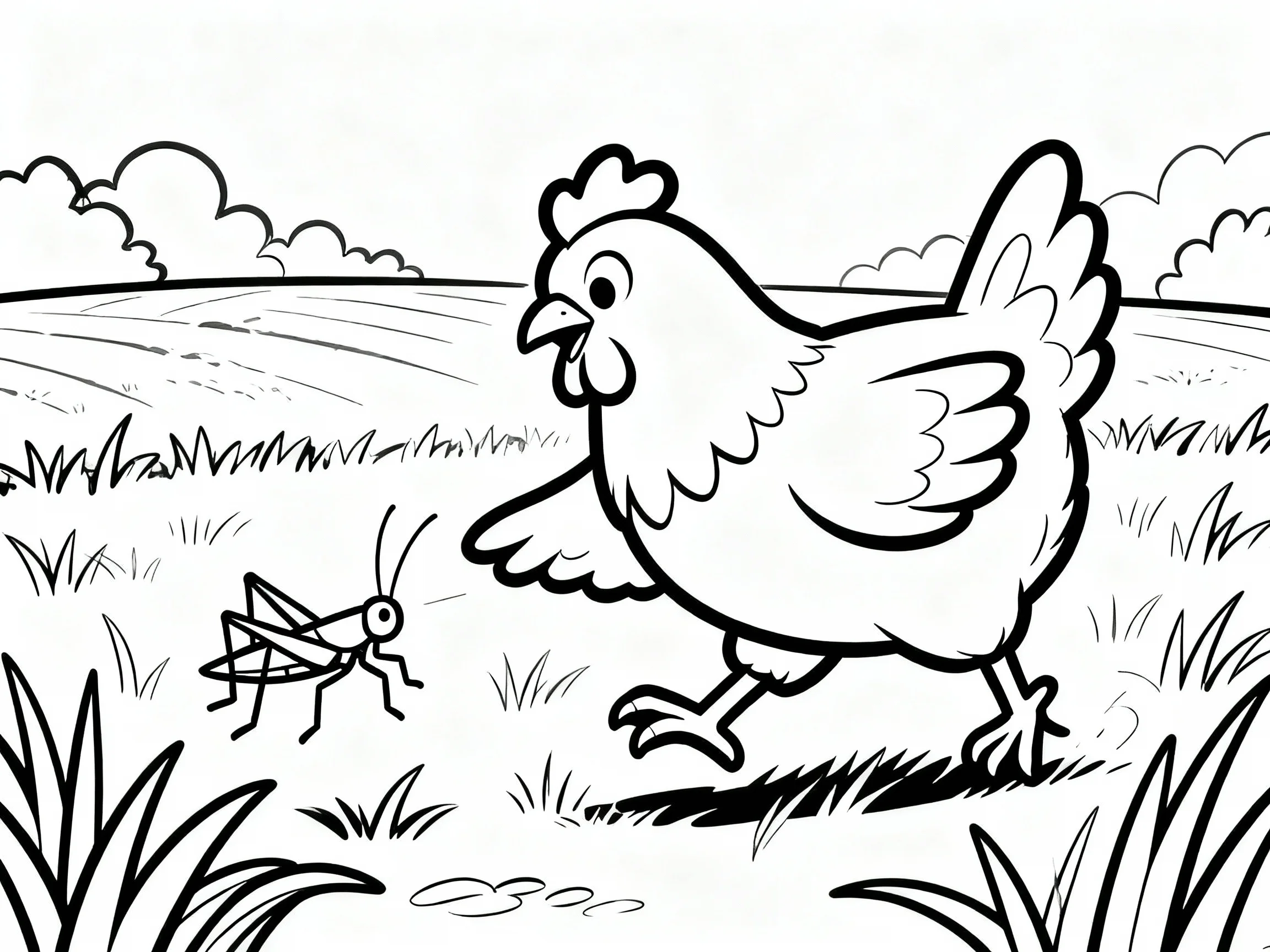 Chicken with Grasshopper