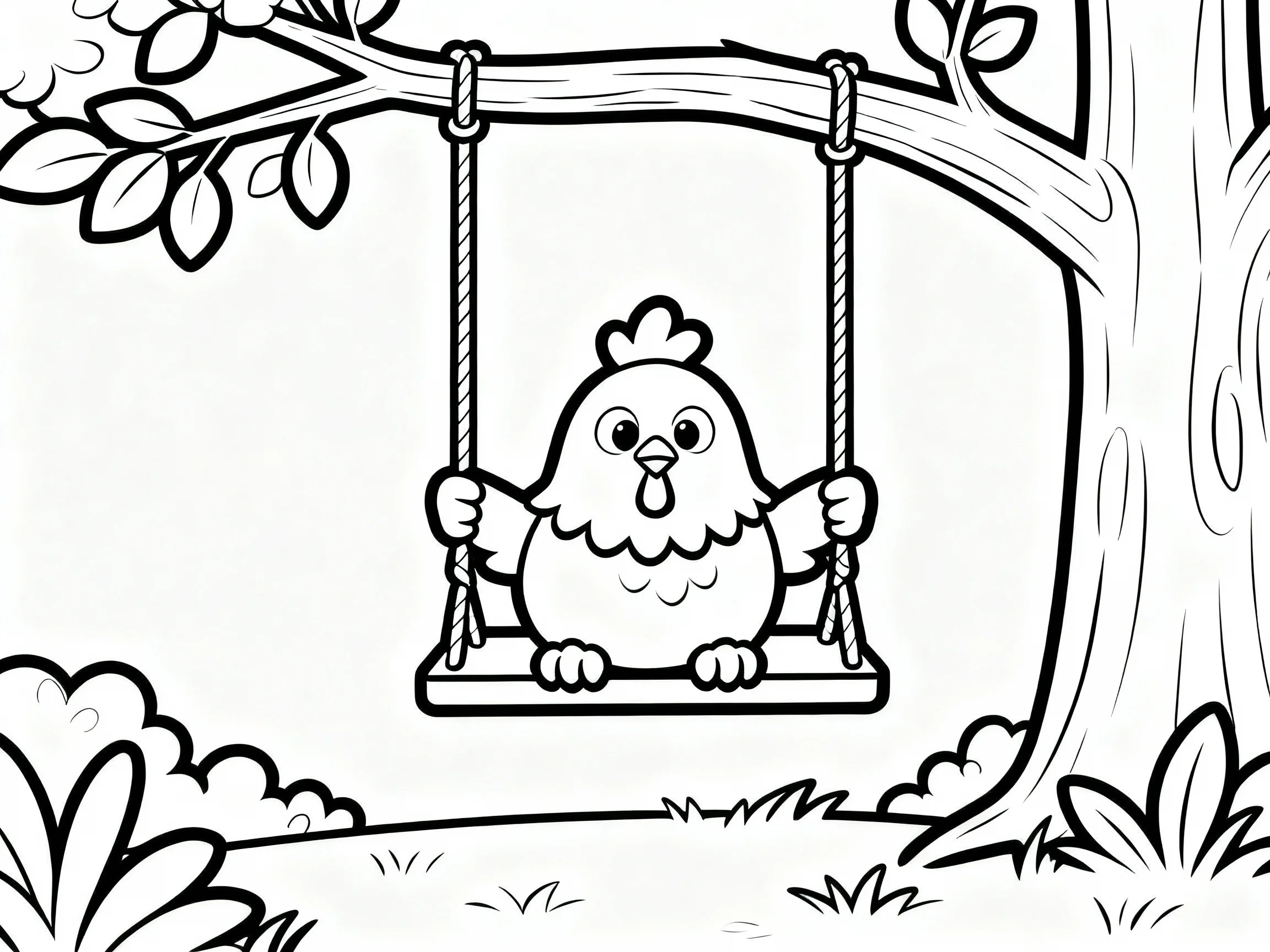 Chicken on Swing