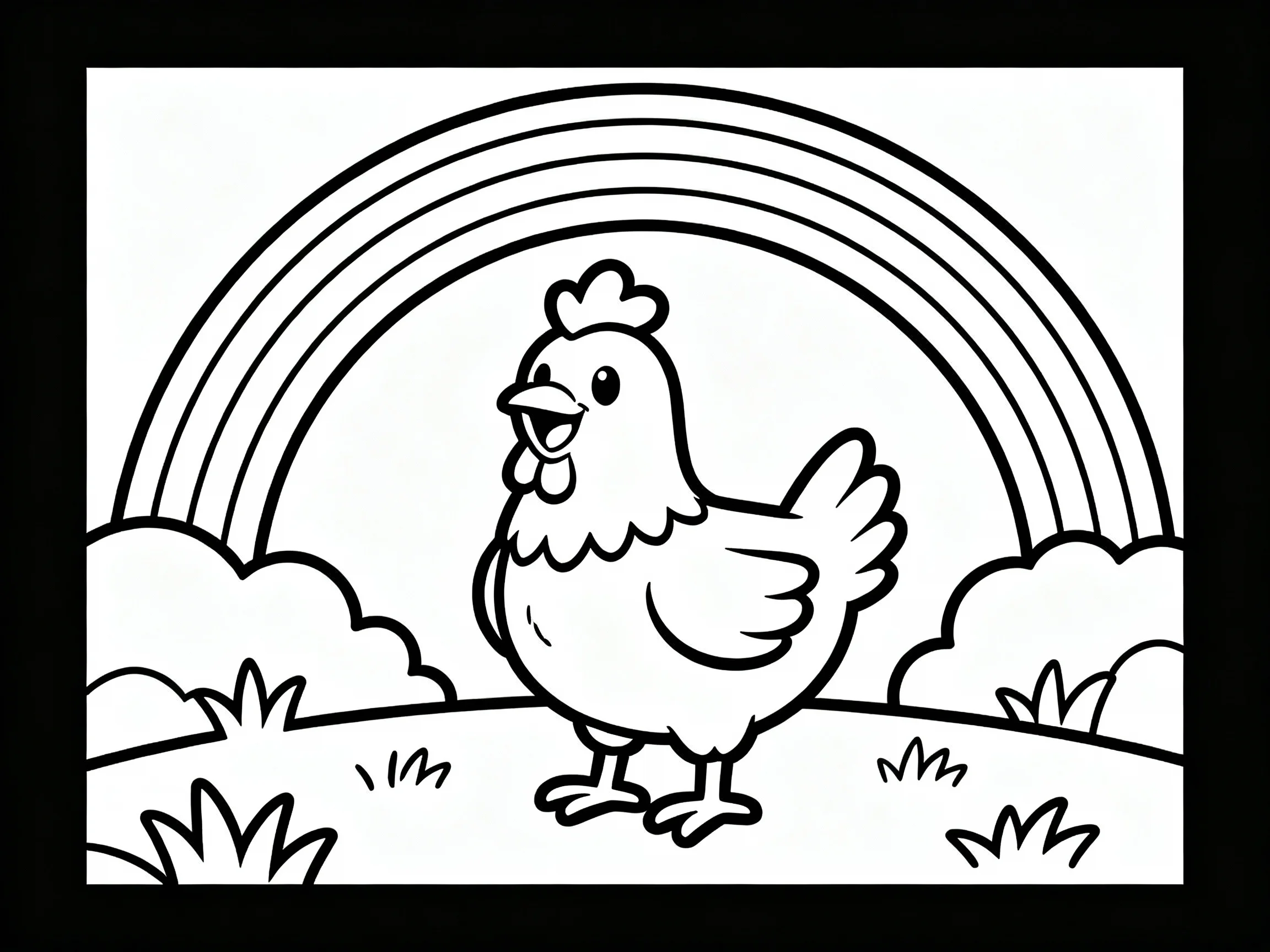 Chicken with Rainbow