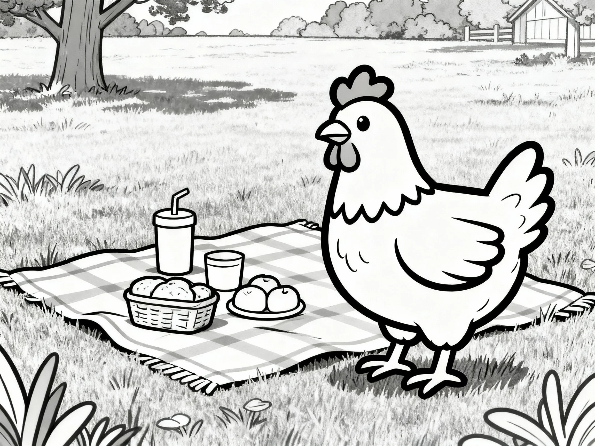 Chicken at Picnic
