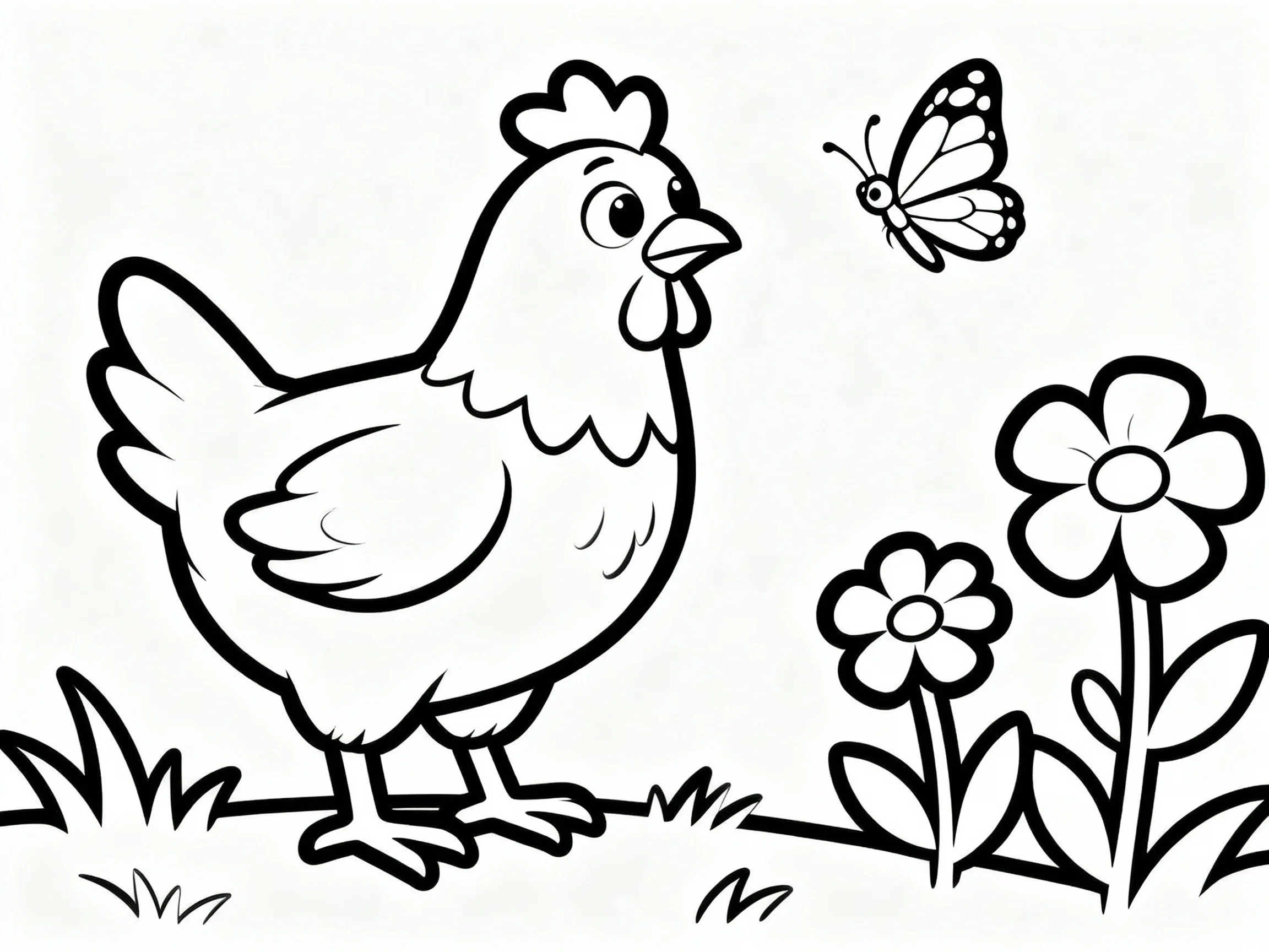 Chicken with Butterfly