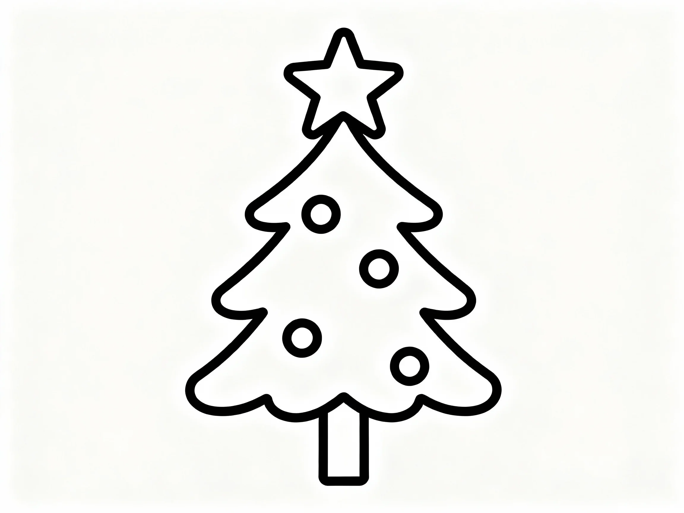 Simple Christmas Tree with Star