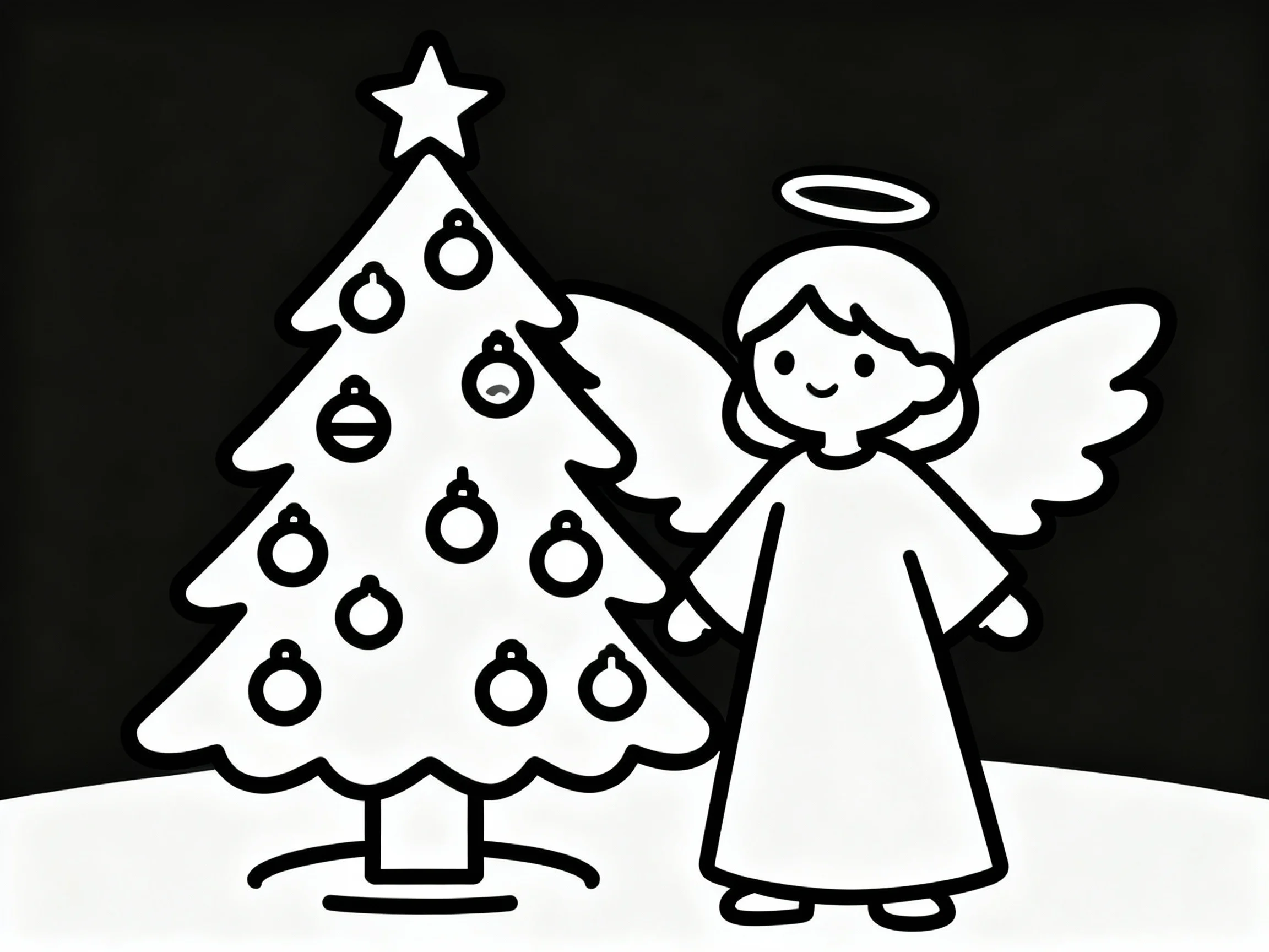 35 Printable Christmas Tree Coloring Page (Free Download) preview