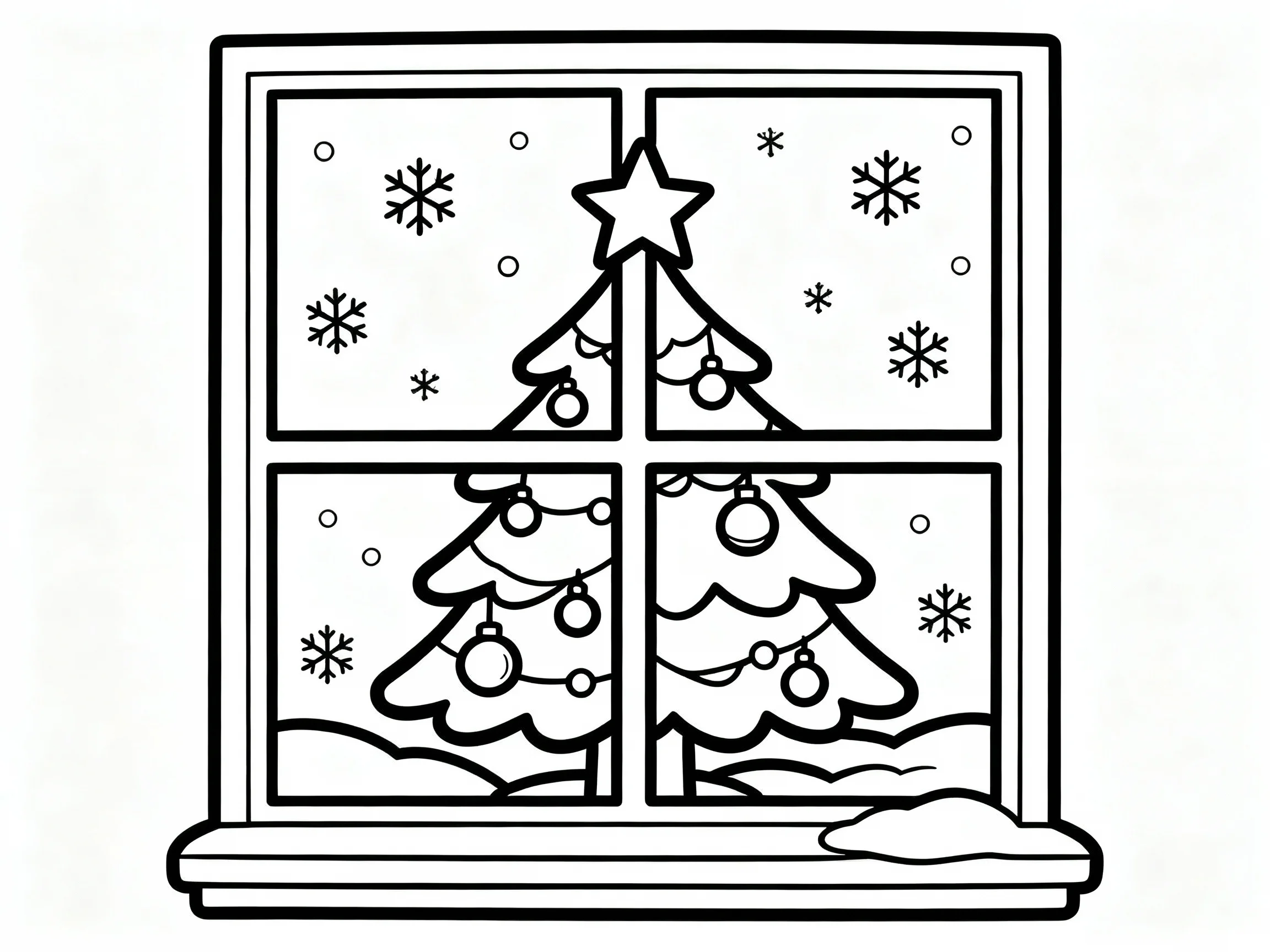 Christmas Tree in Window