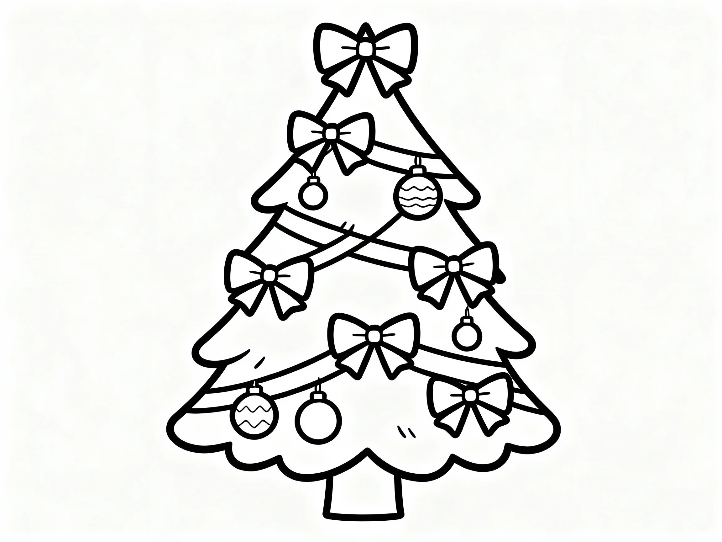 Decorated Tree with Bows