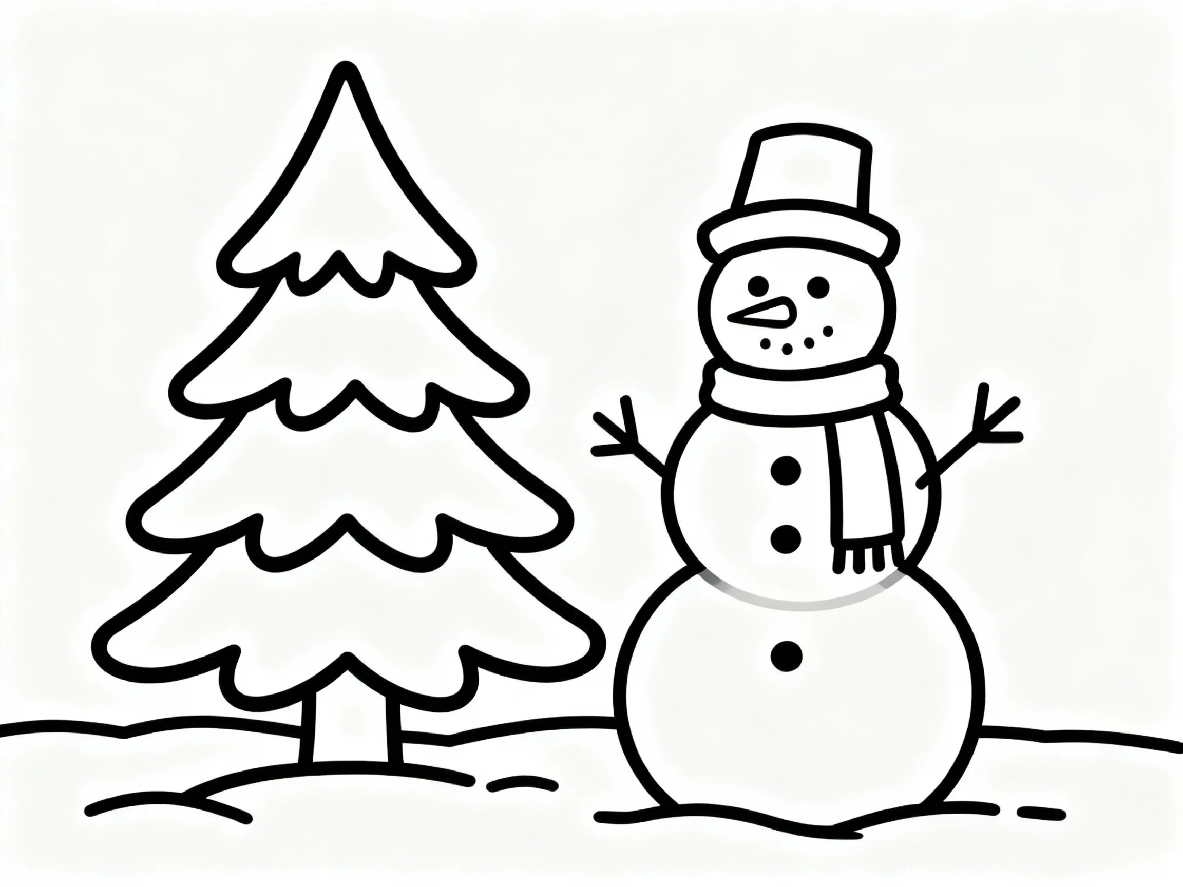 Christmas Tree with Snowman