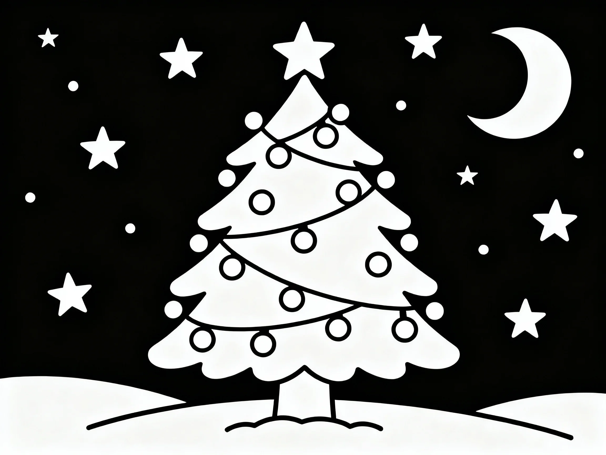 Glowing Tree at Night