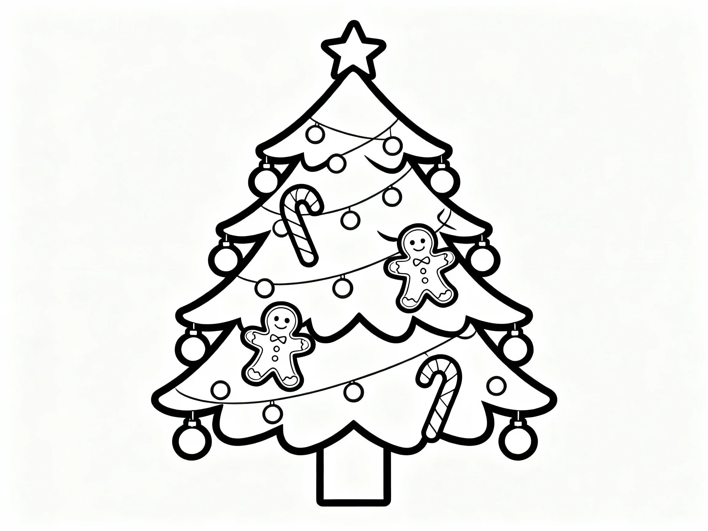 Tree with Gingerbread Decorations