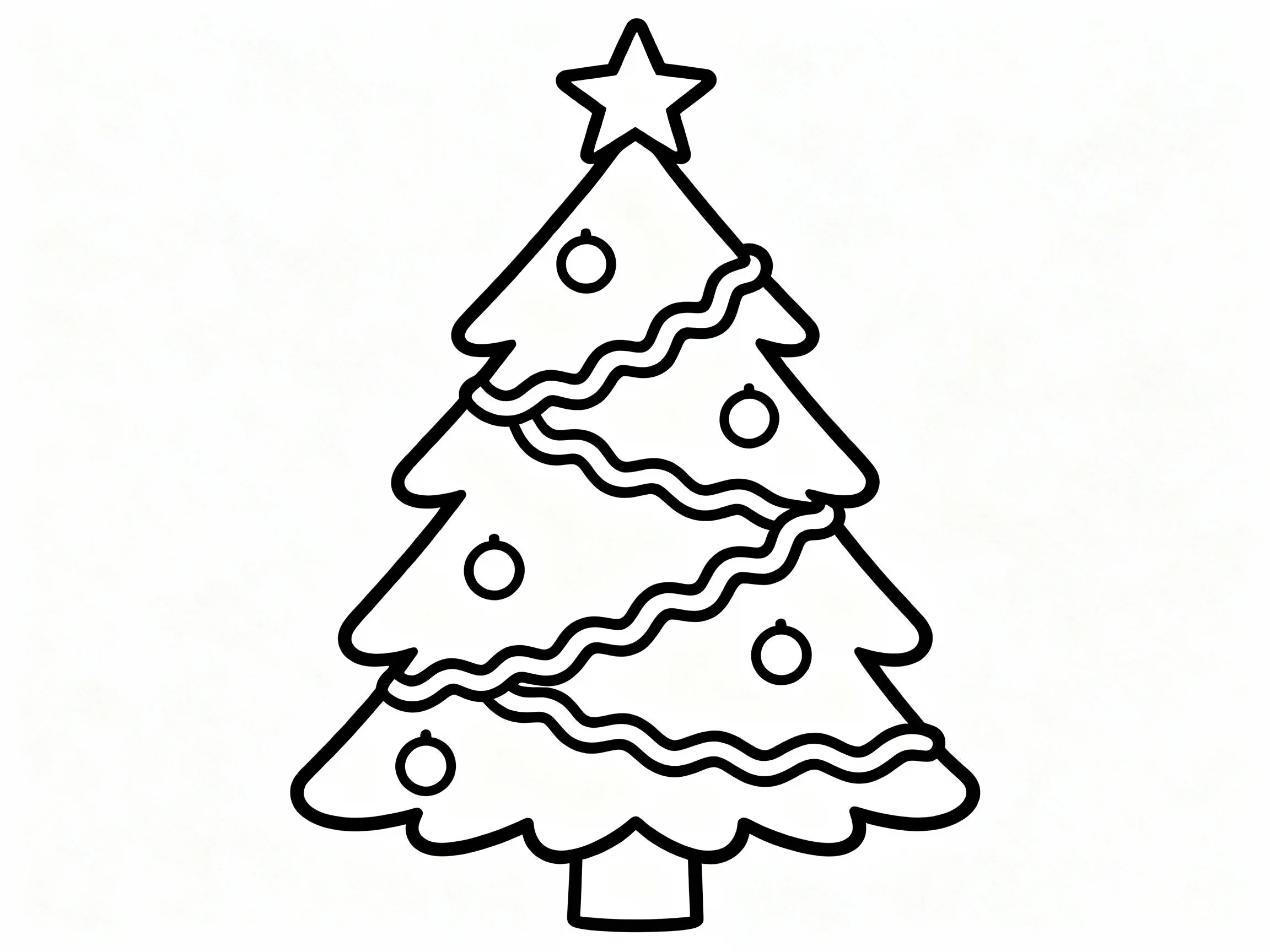 Decorated Tree with Garland