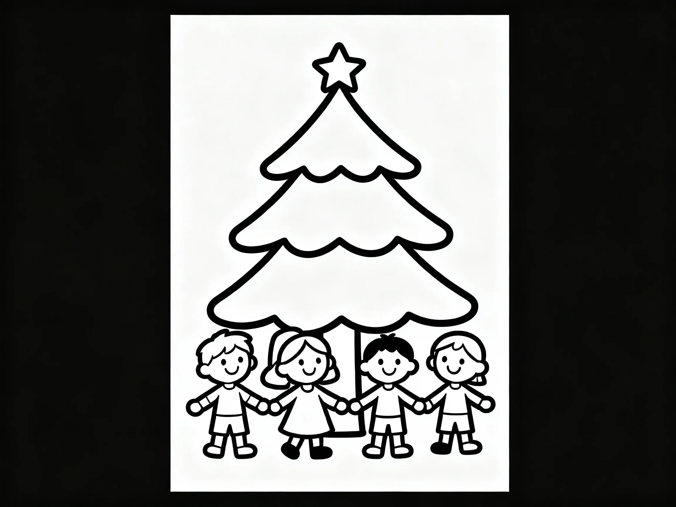 Cheerful Tree with Children