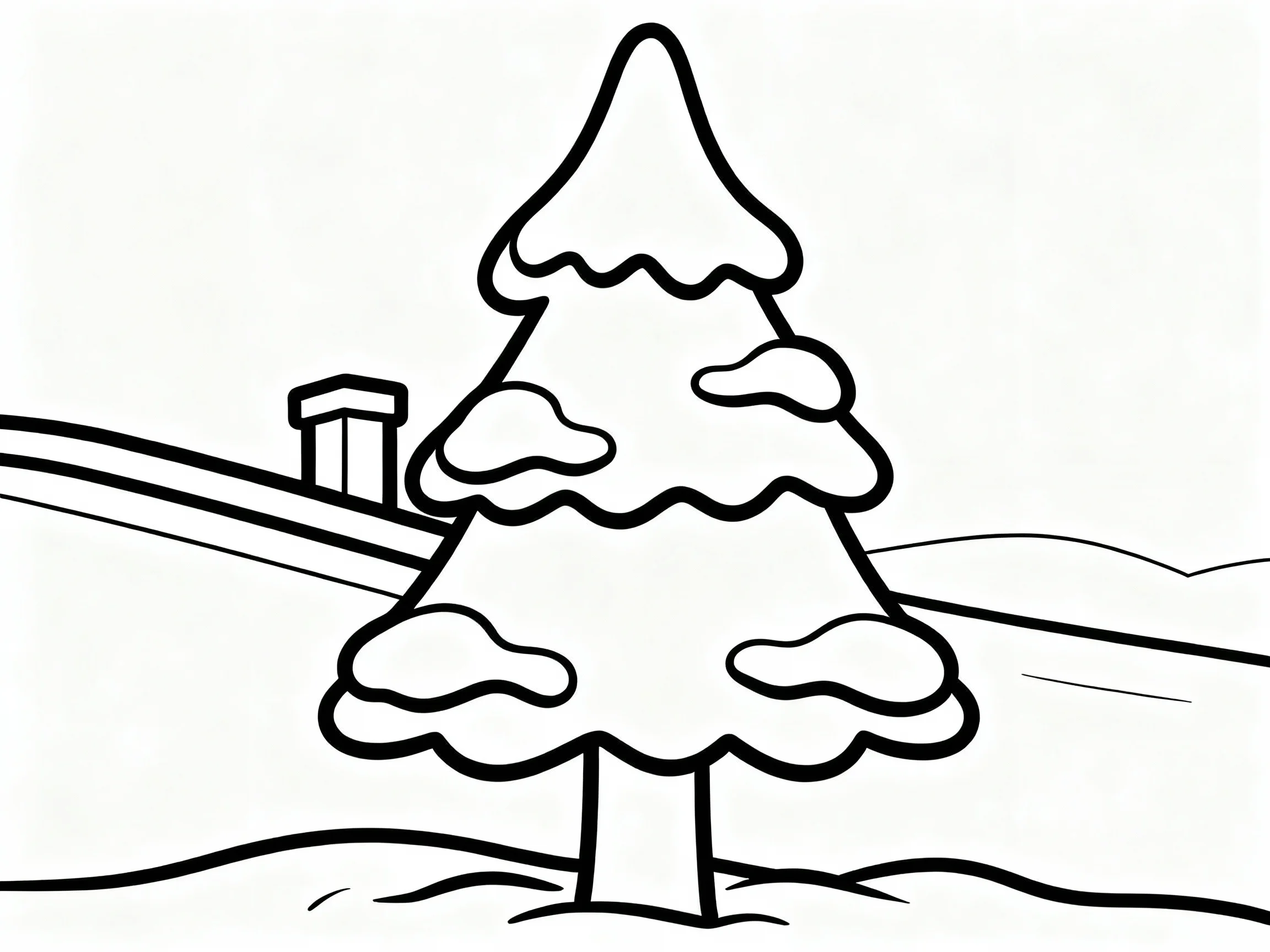 Snowy Christmas Tree