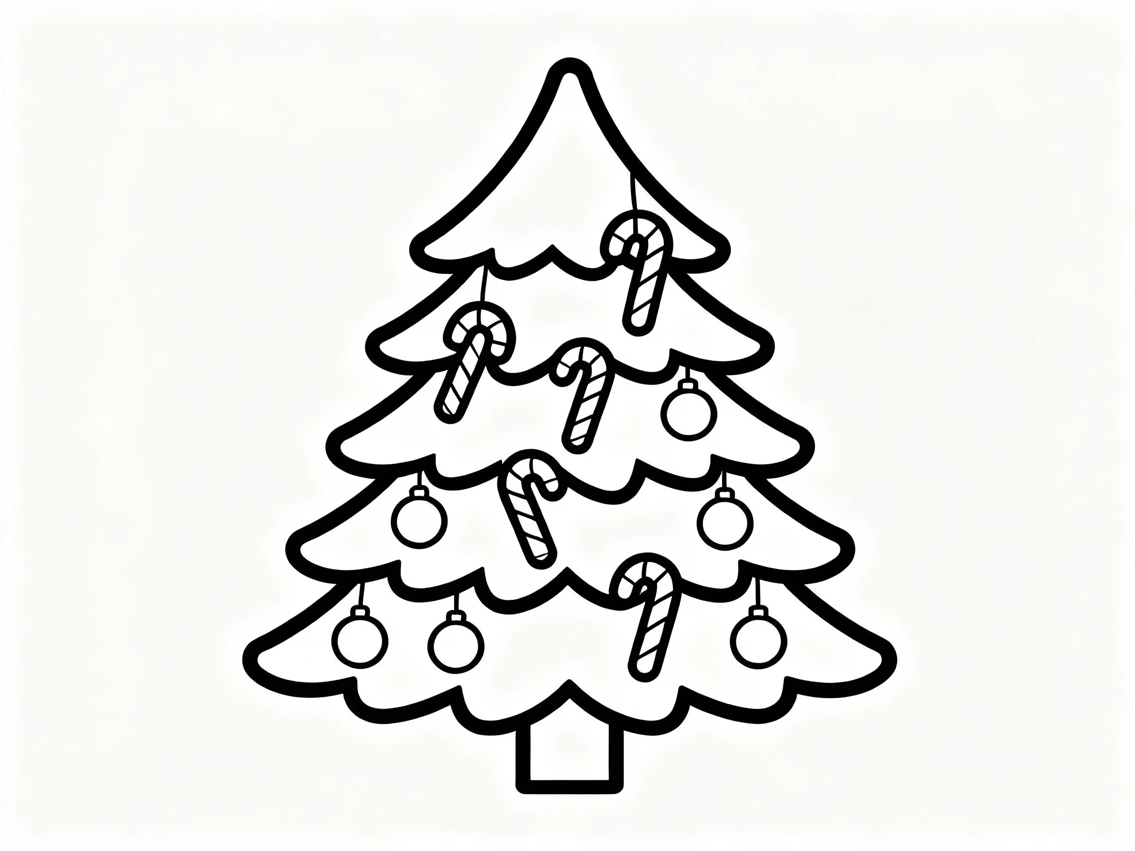 Tree with Candy Canes