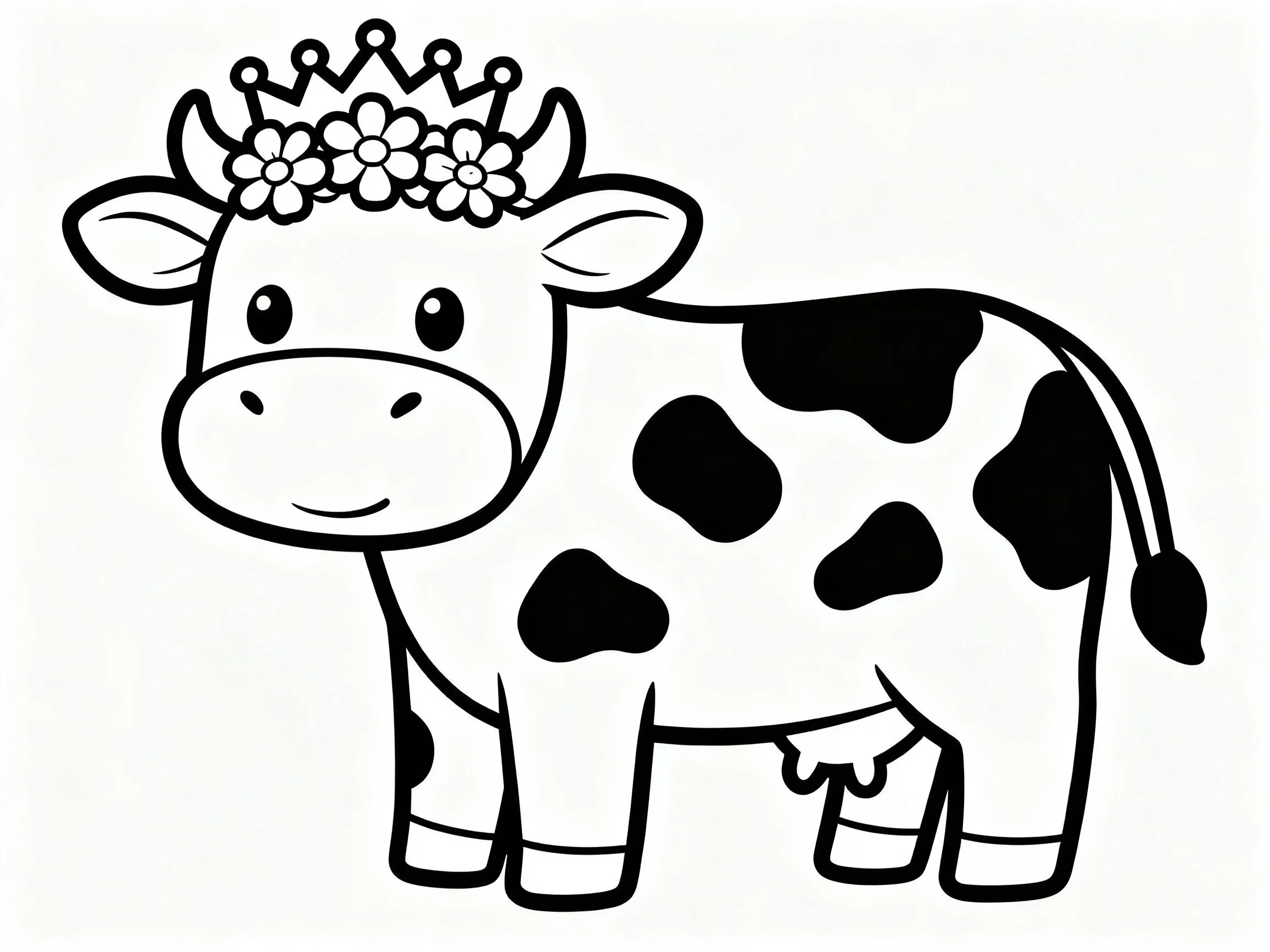 Cow with Flower Crown