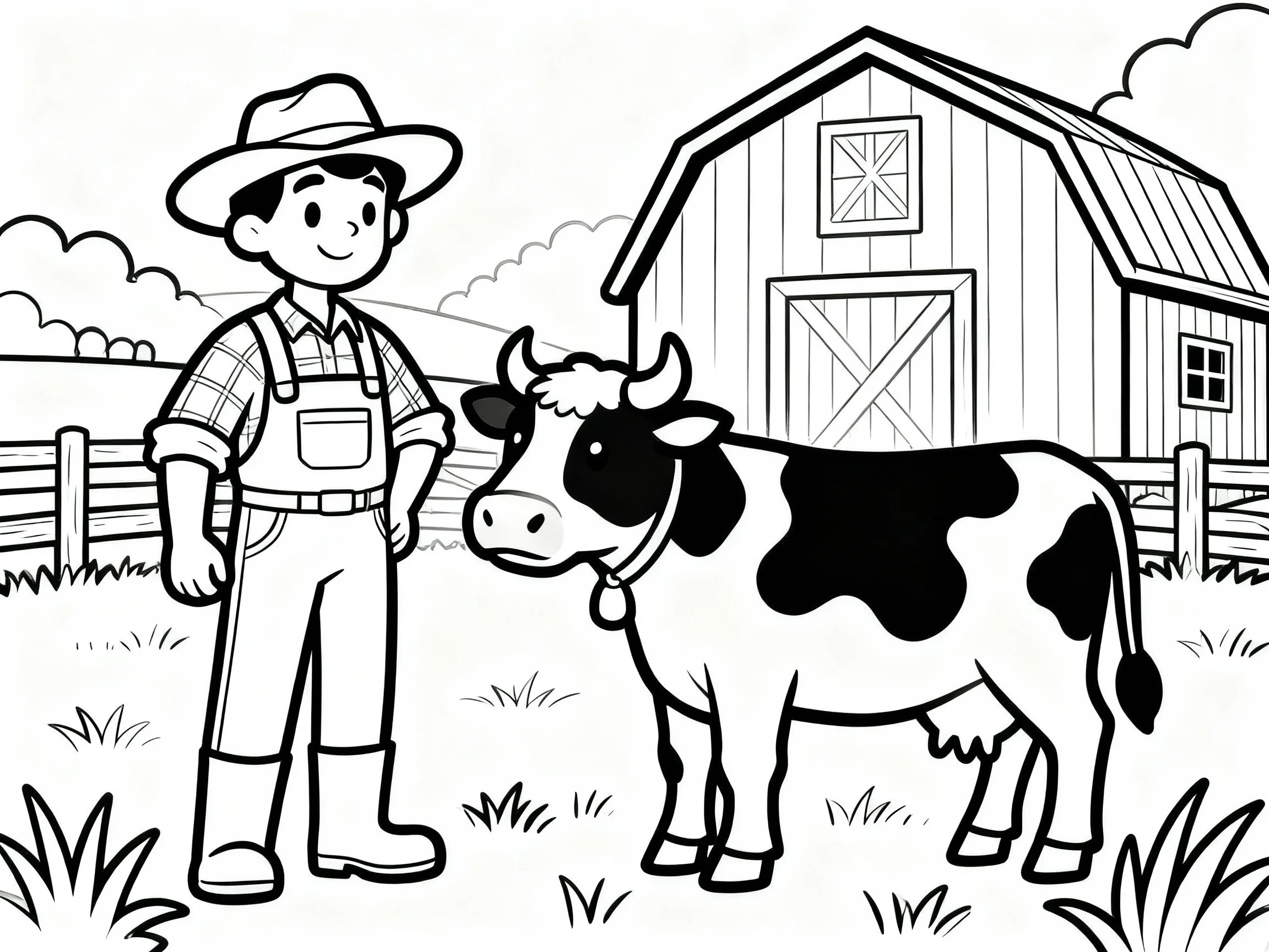 Cow and Farmer