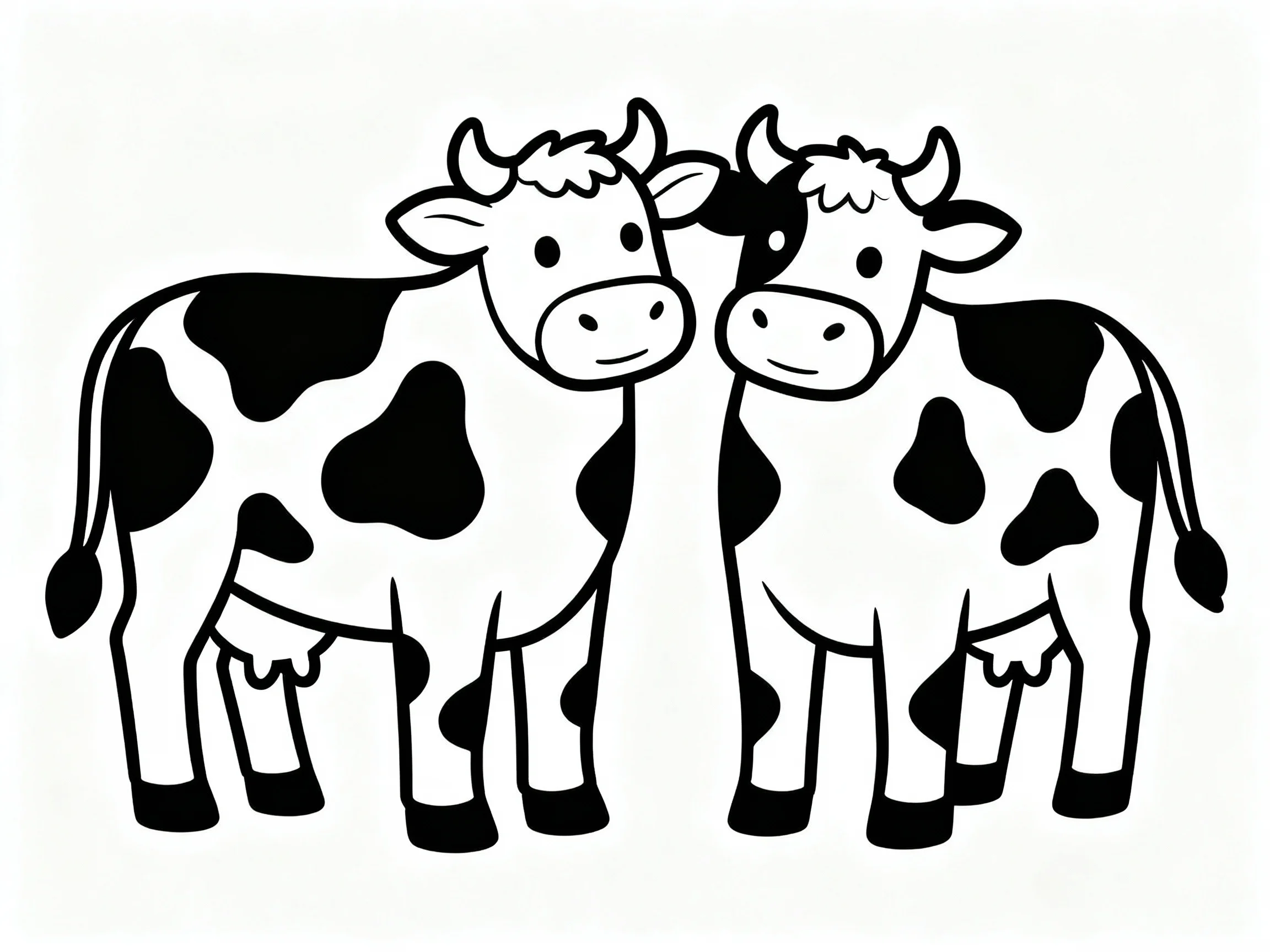 Spotted and Striped Cows