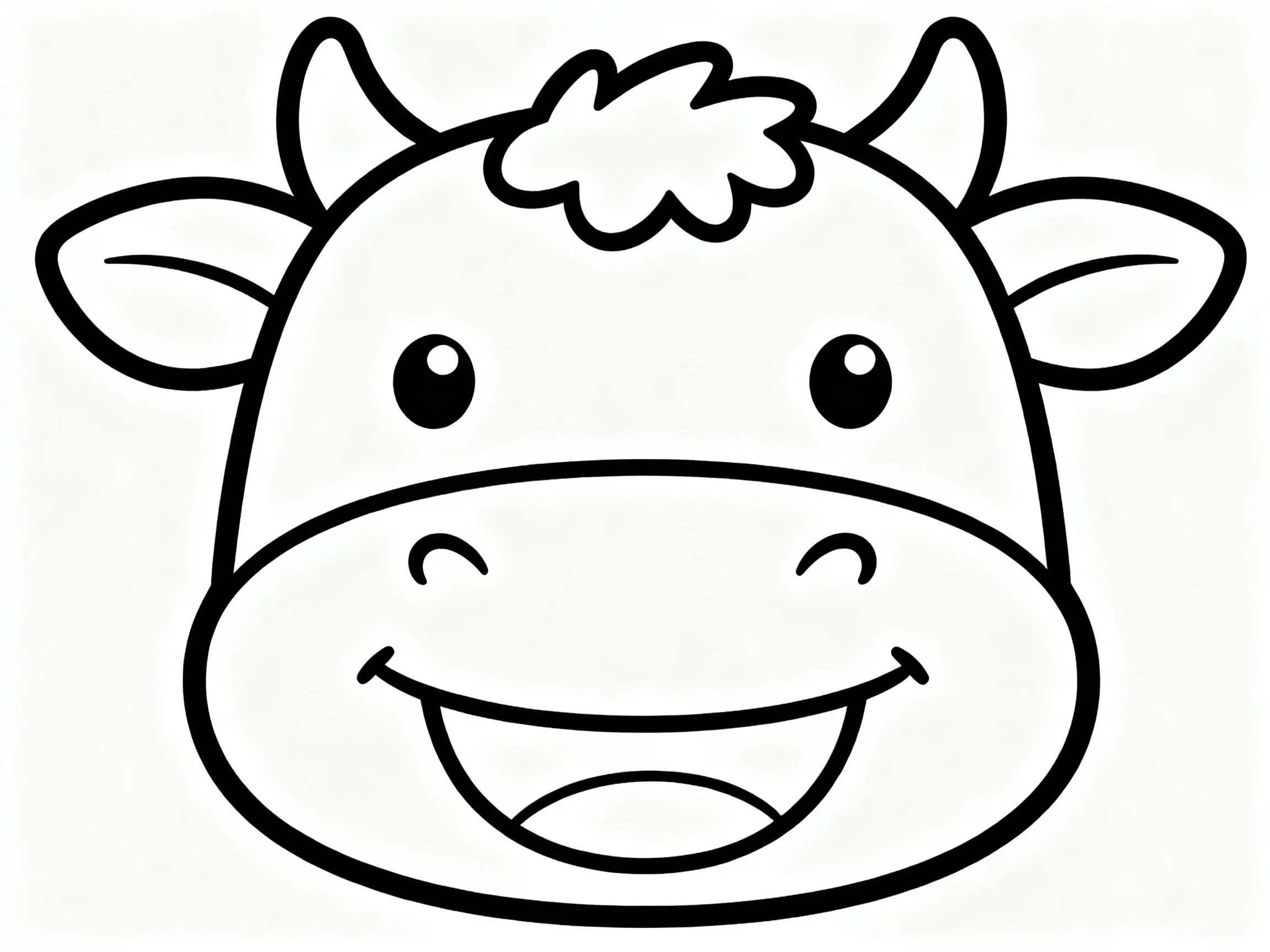 Happy Cow Face
