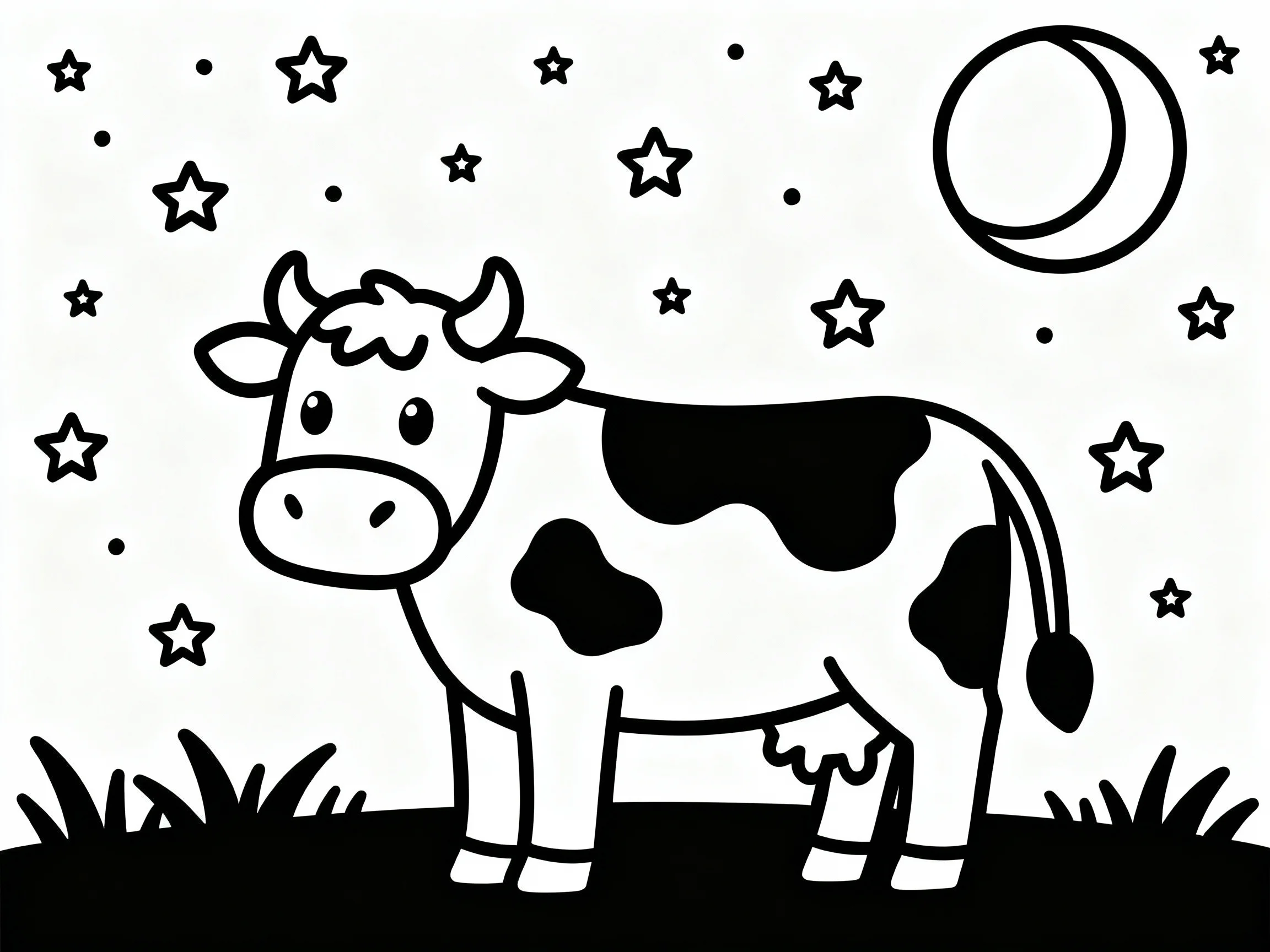 Cow and Stars