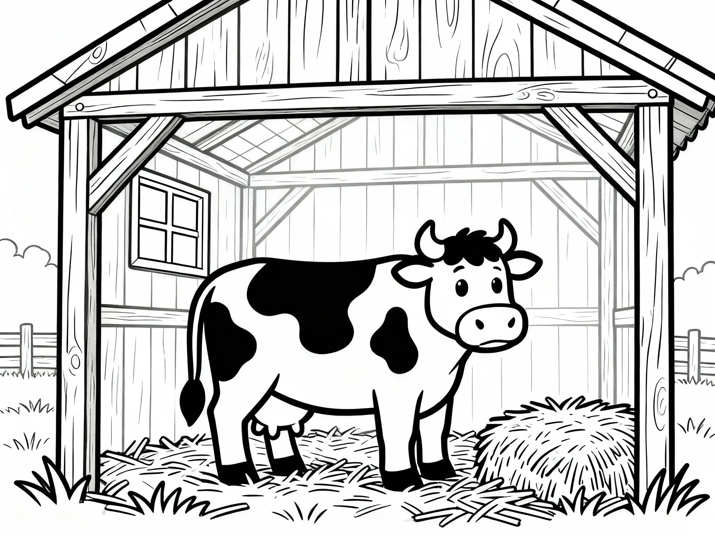 Cow in the Barn