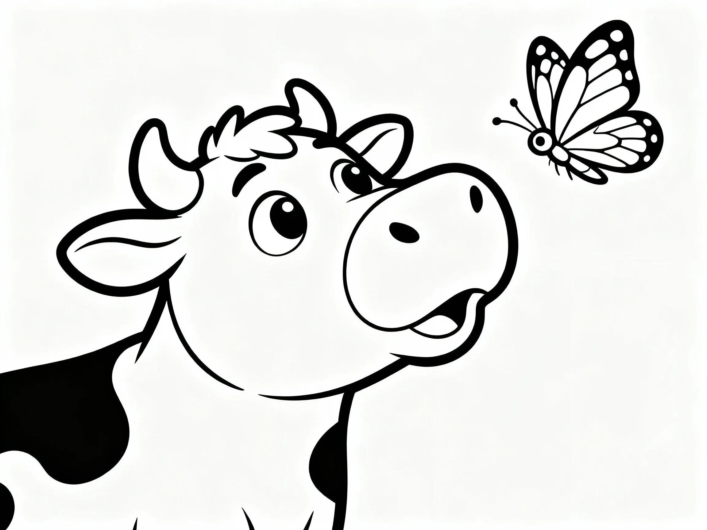 Cow and Butterfly