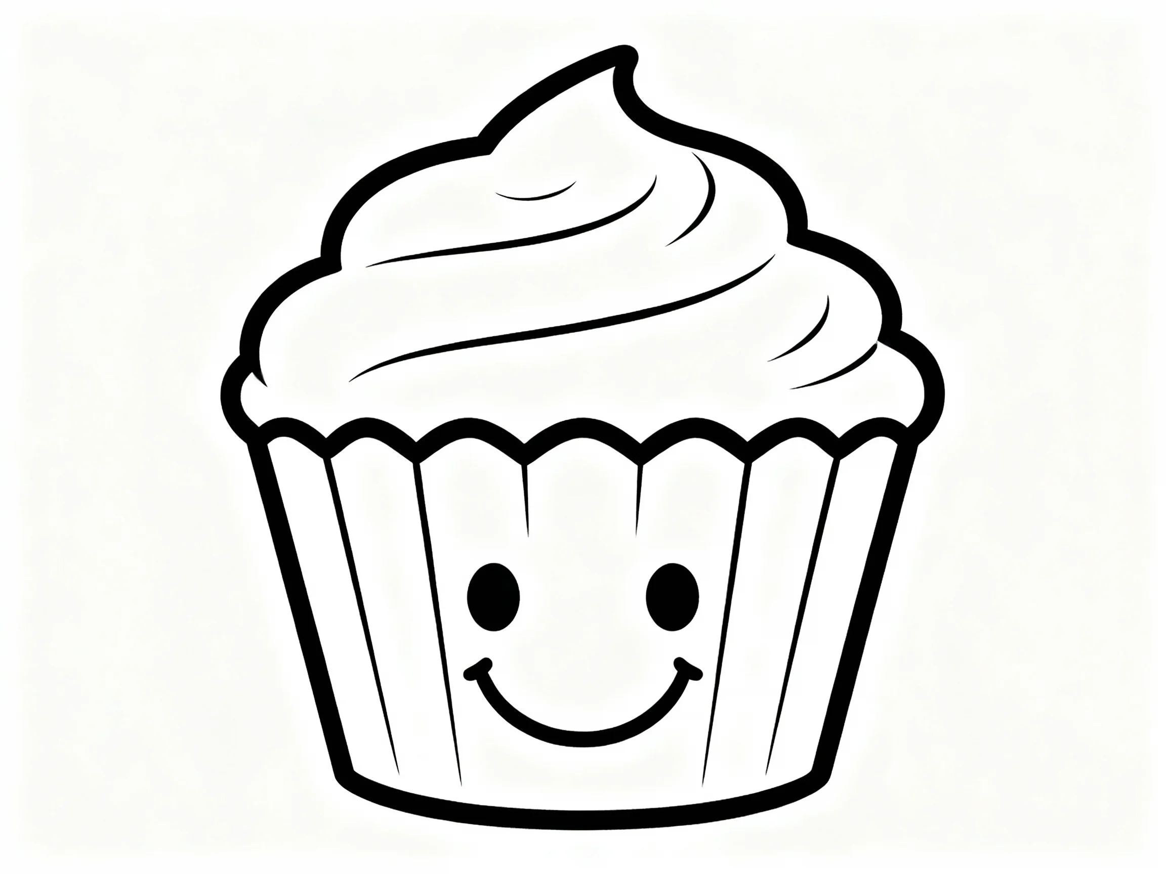 Smiling Cupcake