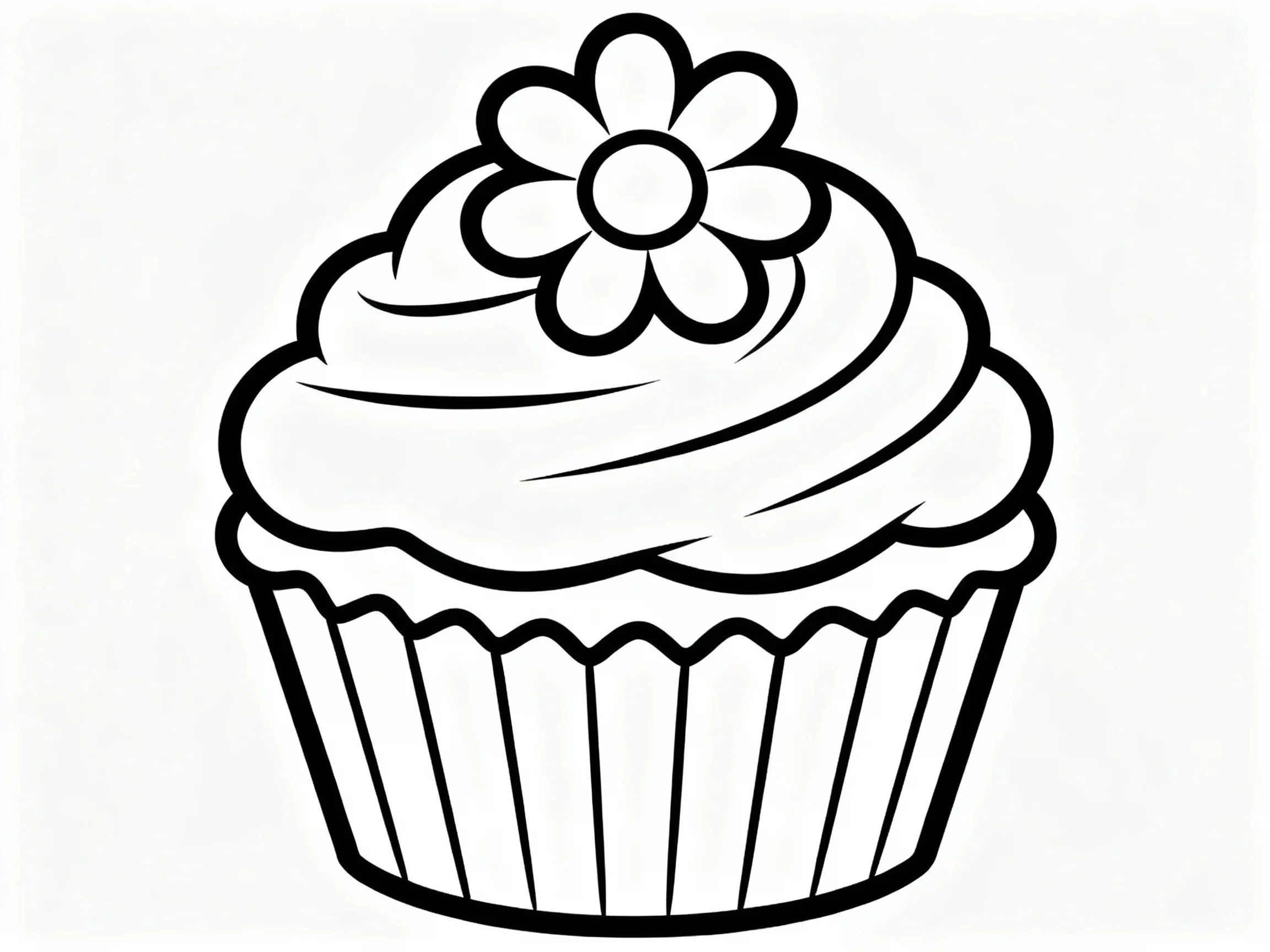 Cupcake with Flower