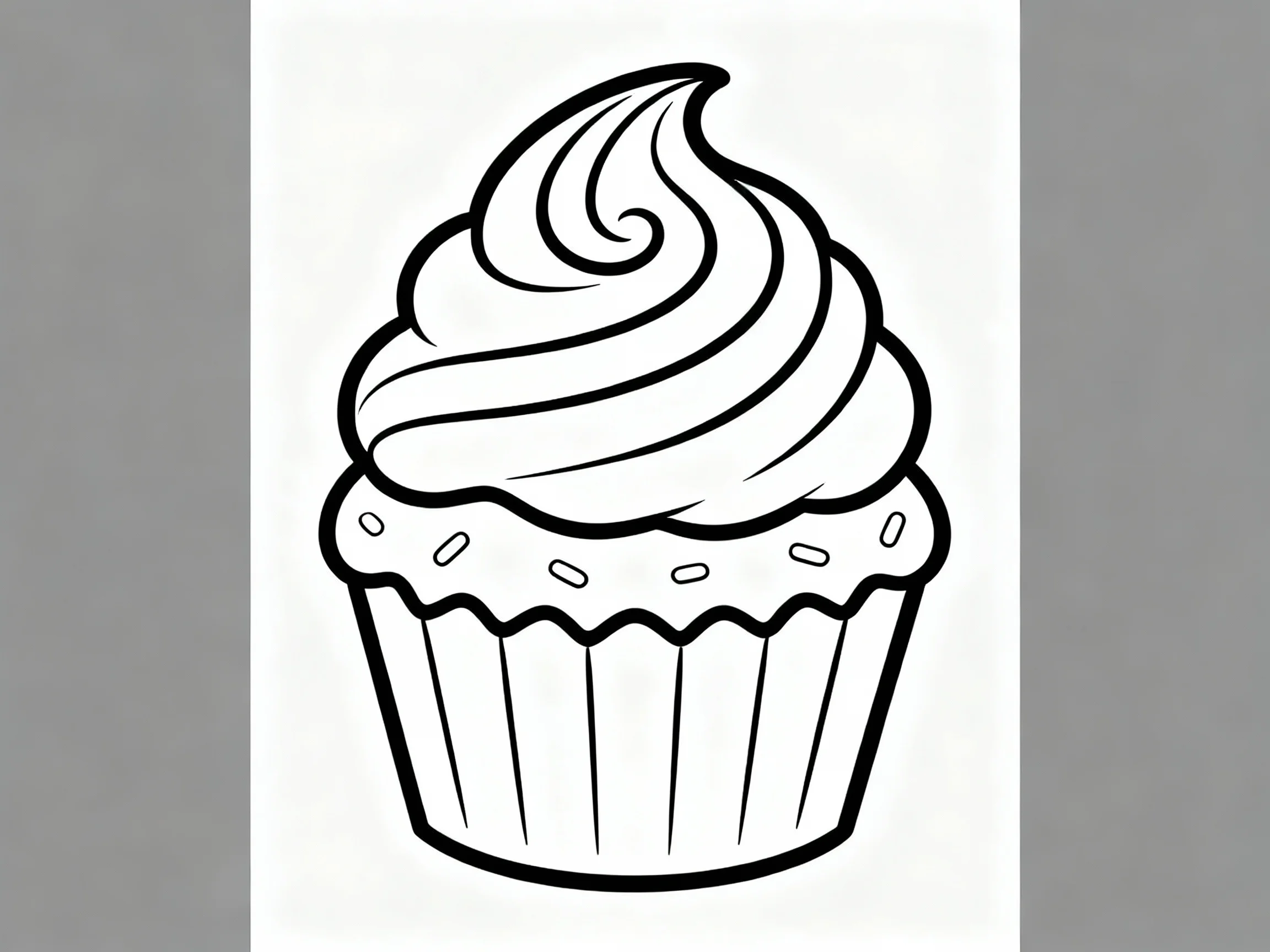 Cupcake with Swirl