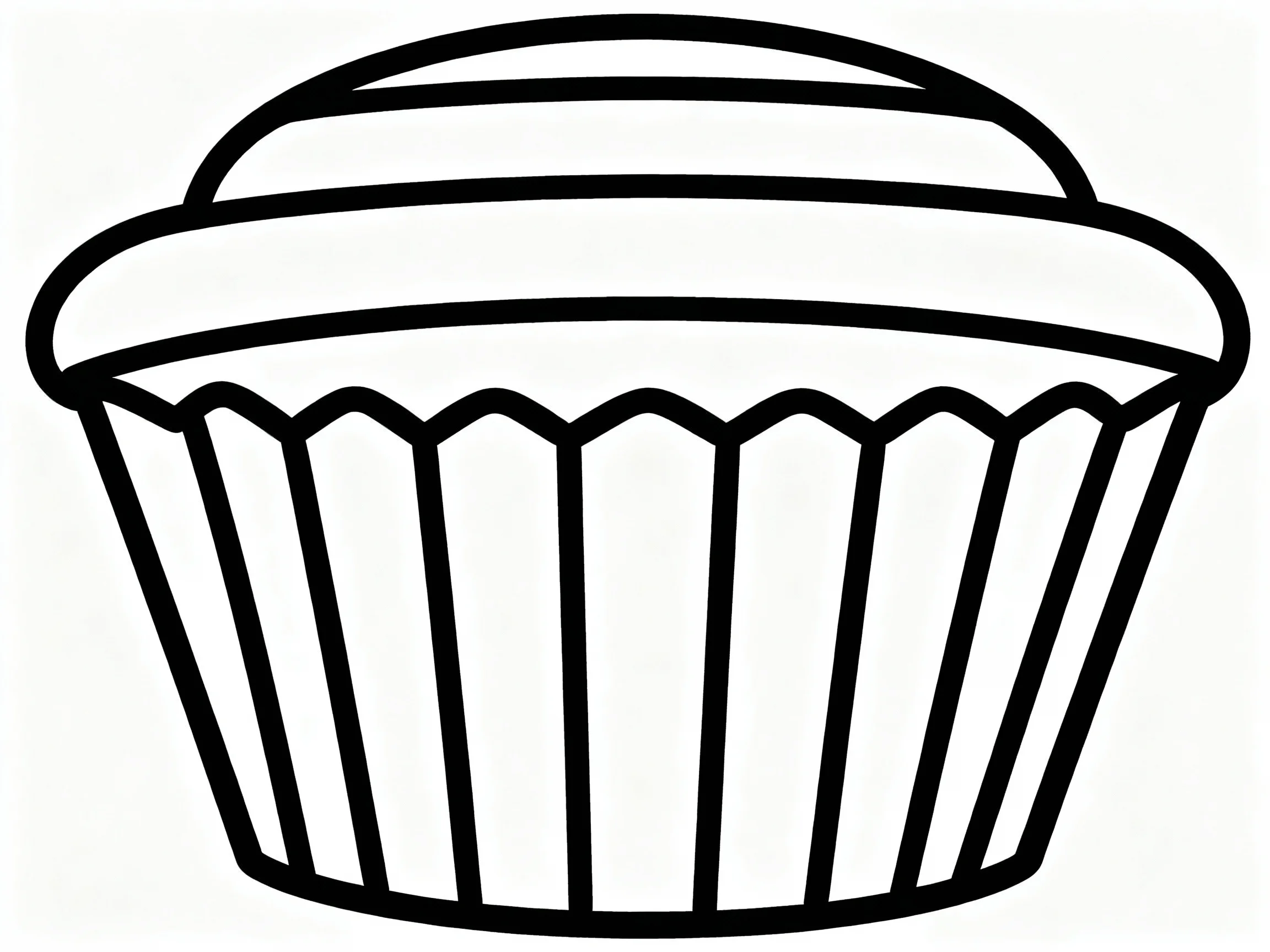 Cupcake with Stripes