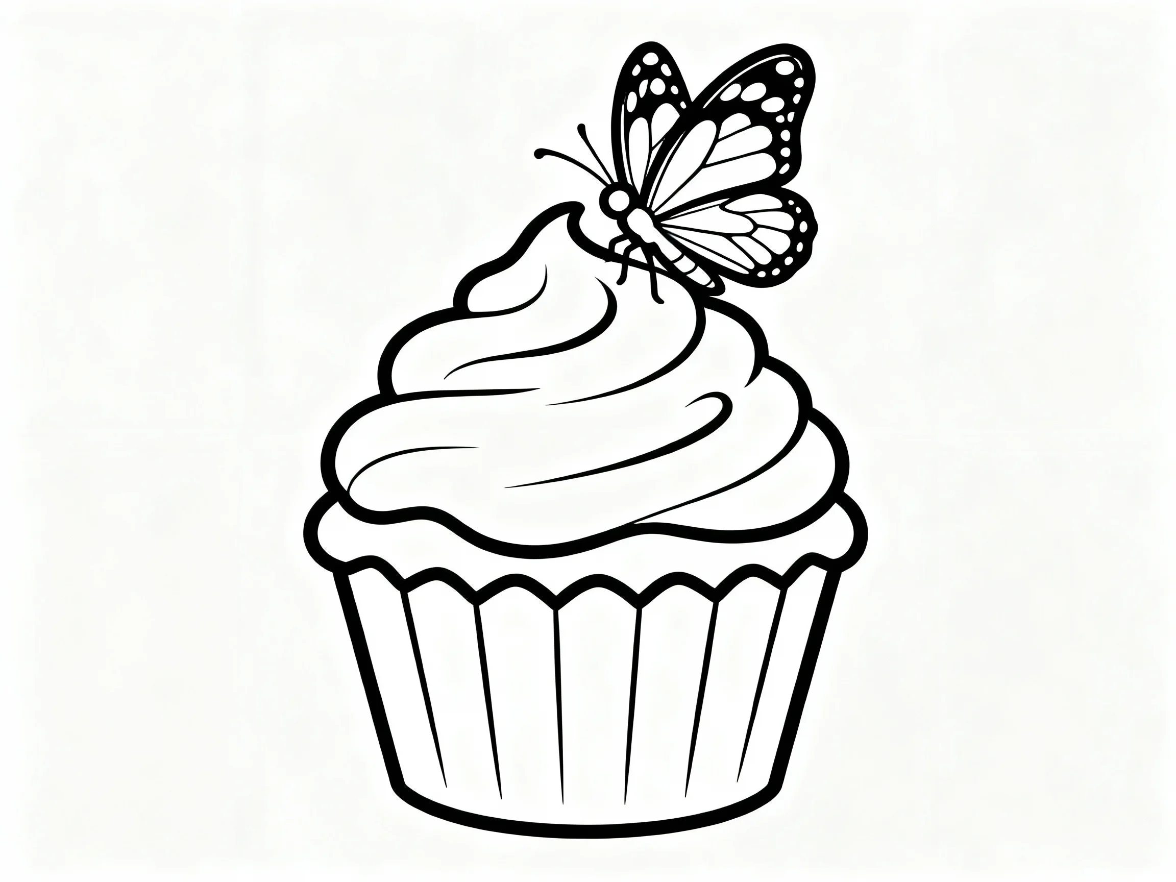 Cupcake with Butterfly