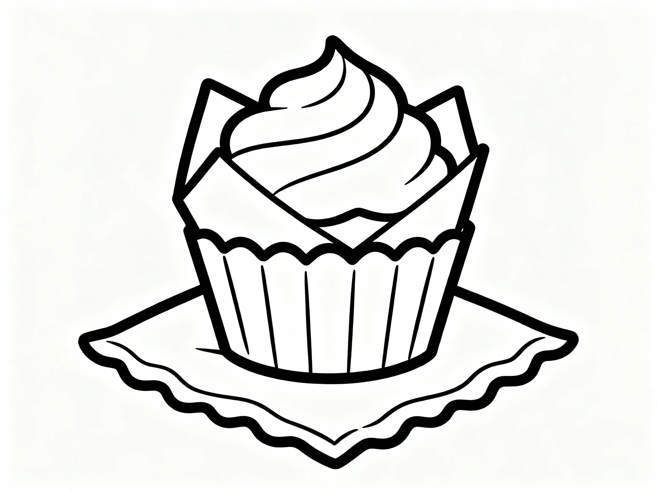 Cupcake with Napkin