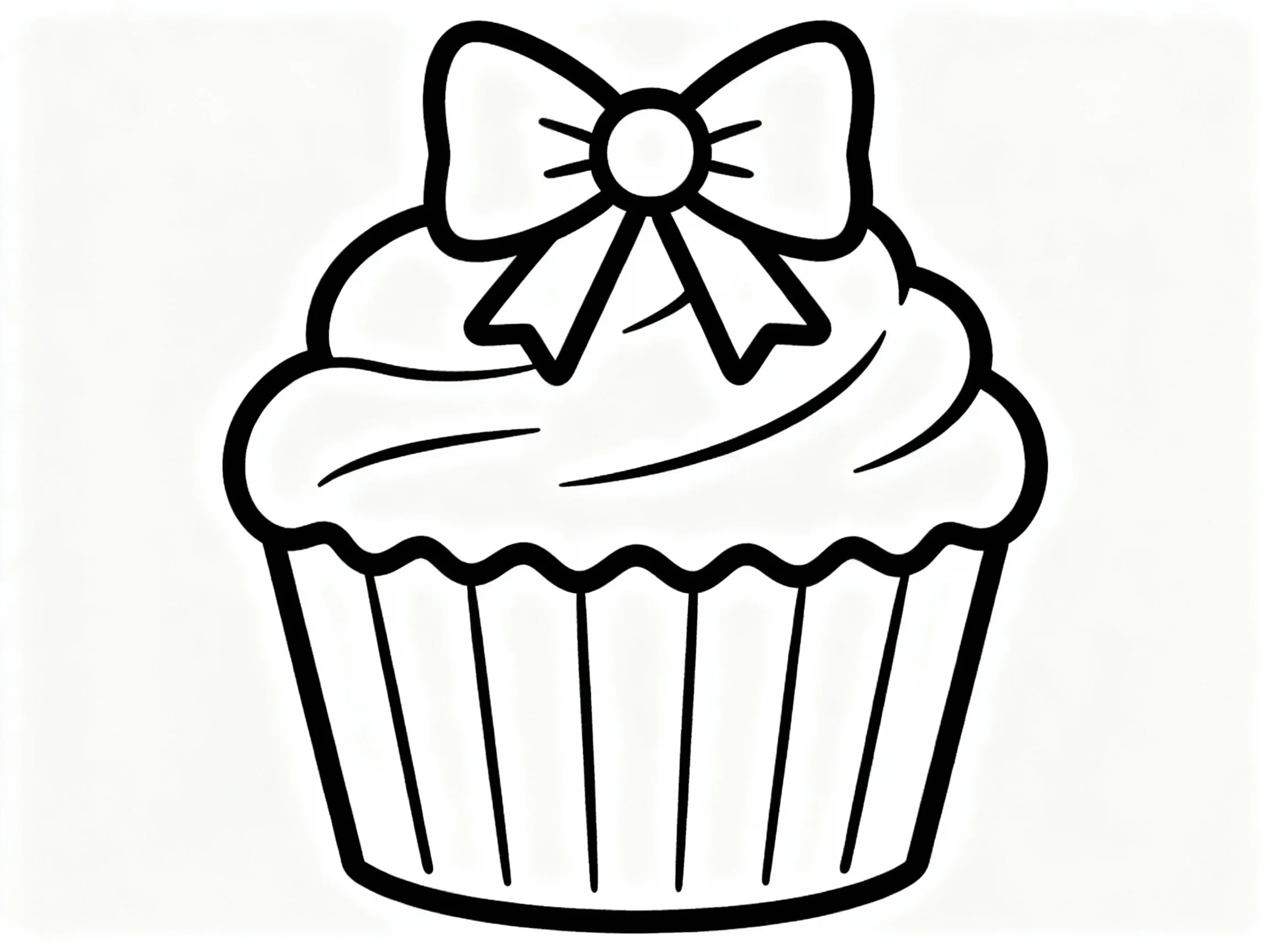 Cupcake with Bow